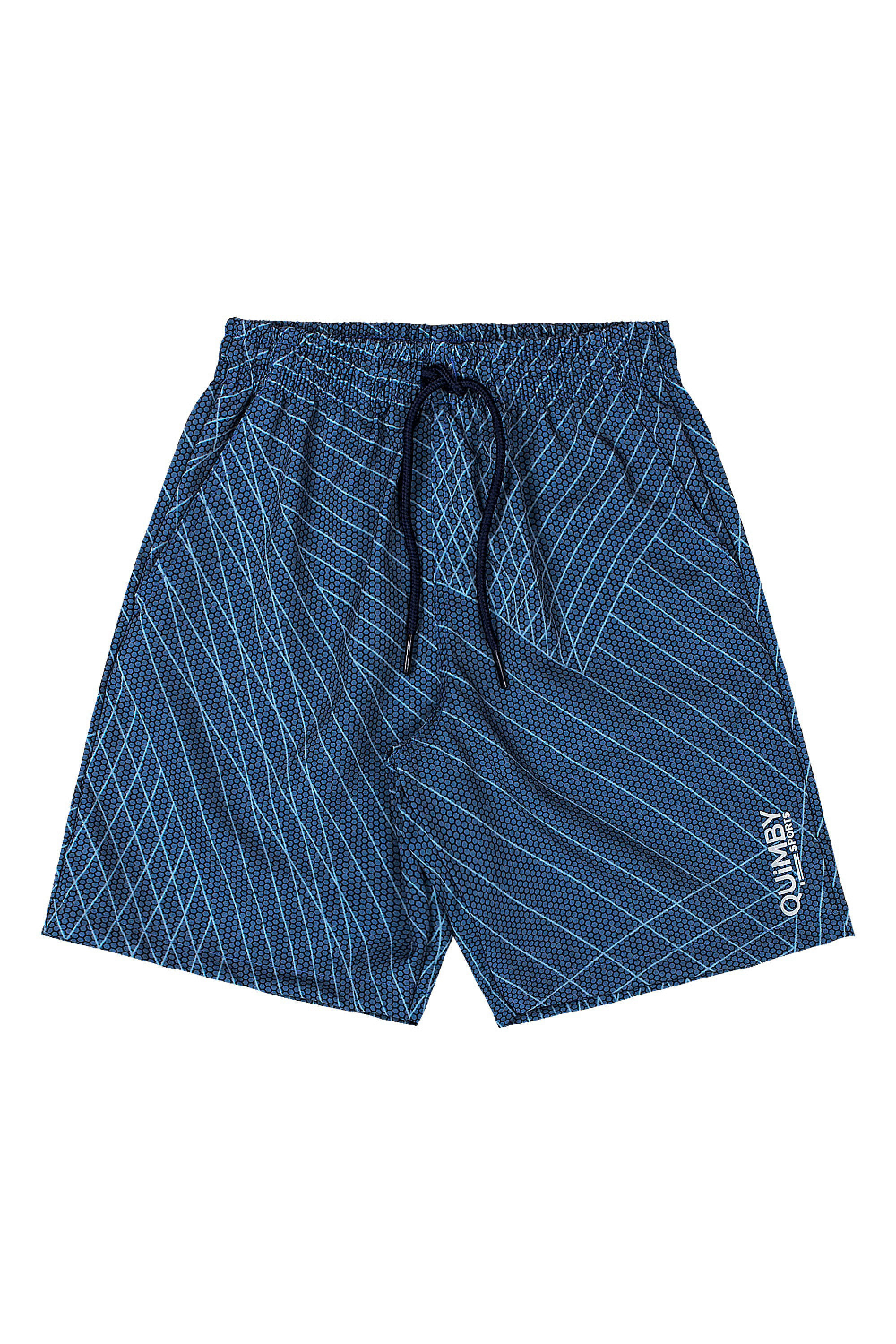 Bermuda Infantil em Microfibra Estampada (Azul Marinho) Quimby - Imagem 4