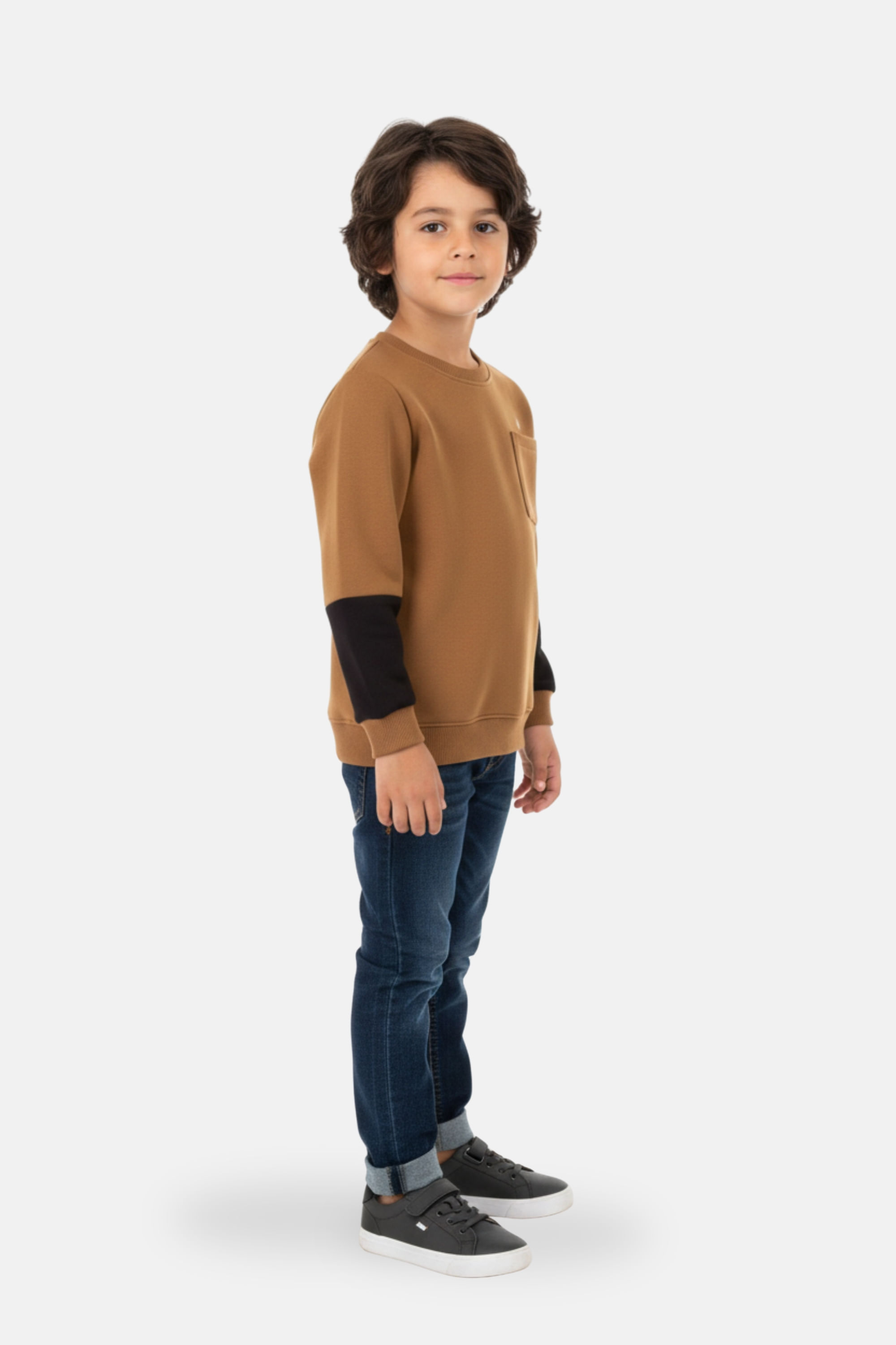 Blusão Infantil de Moletom para Menino (Marrom) Up Baby