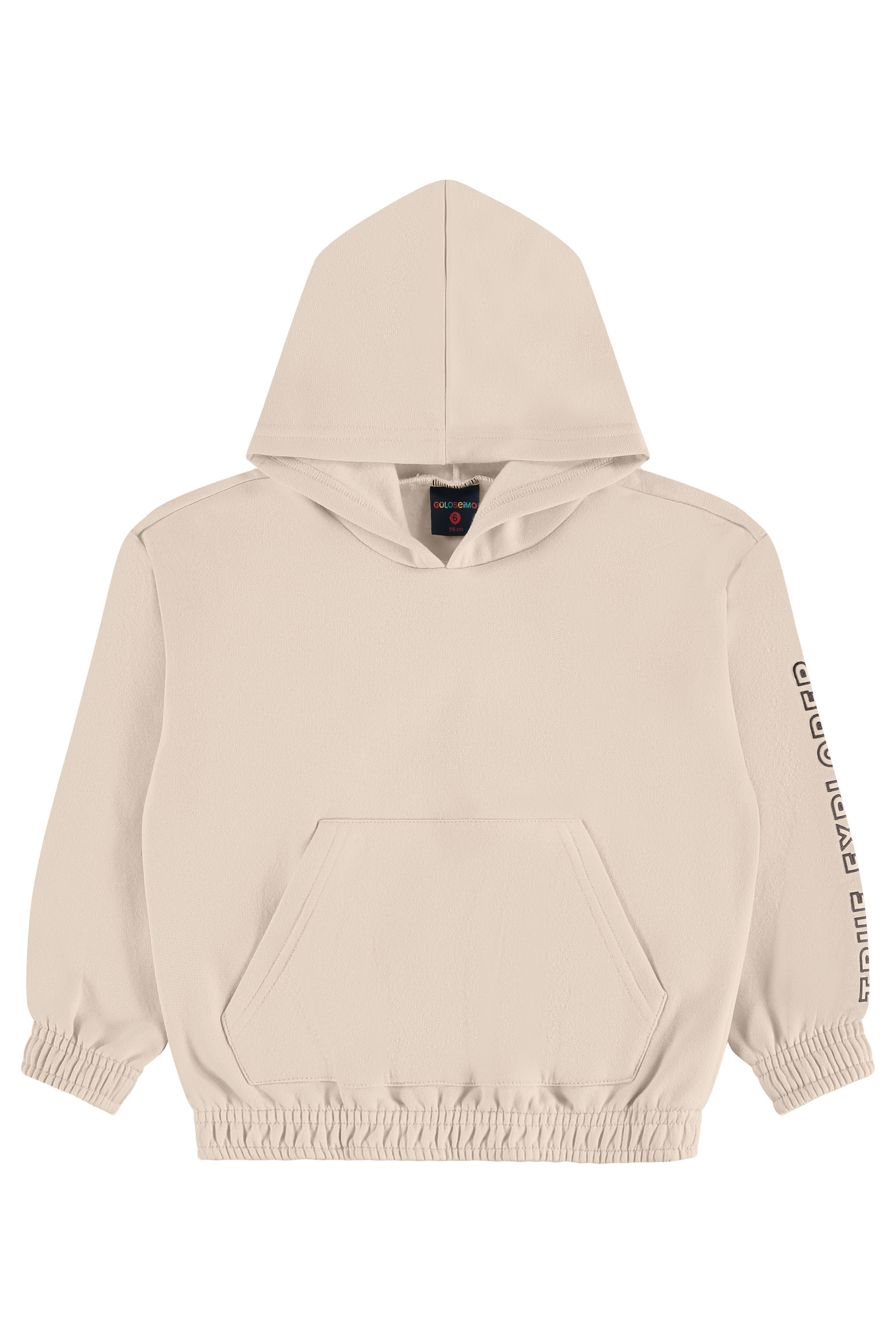 Blusão Infantil Masculino em Moletom Felpado (Bege) Guloseima - Imagem 2