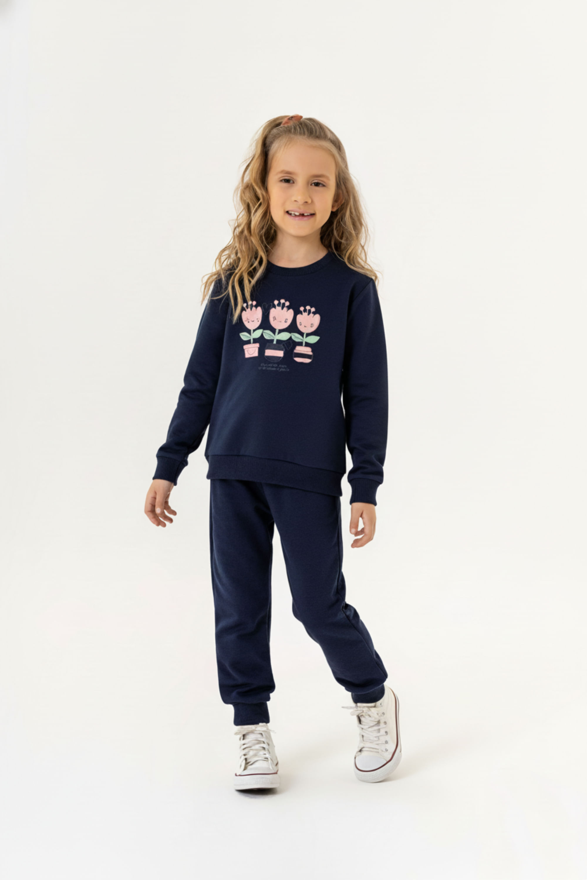 Conjunto Blusão e Calça Infantil Feminino (Azul Marinho) Guloseima - Imagem 13
