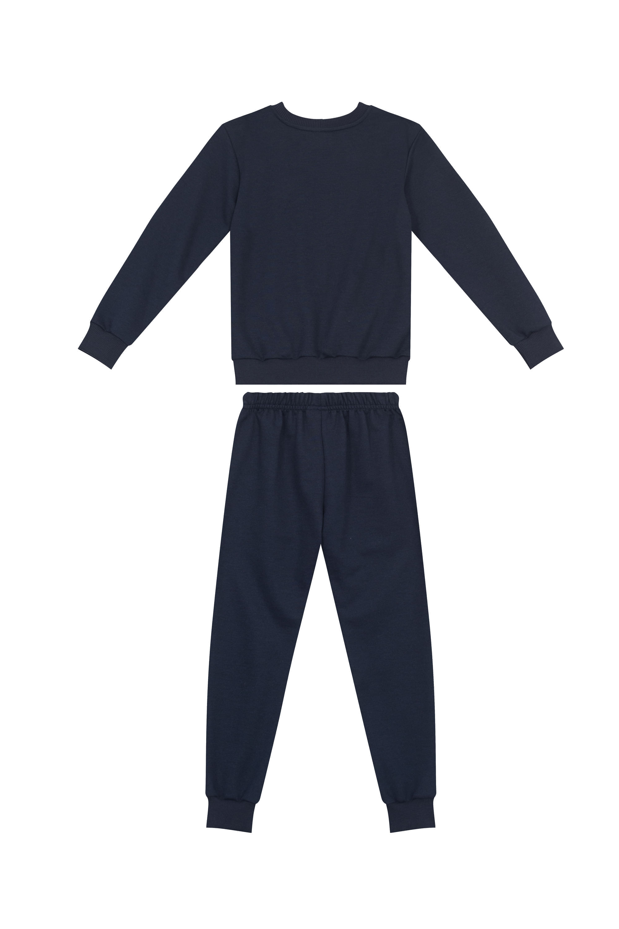 Conjunto Blusão e Calça Infantil Feminino (Azul Marinho) Guloseima - Imagem 18