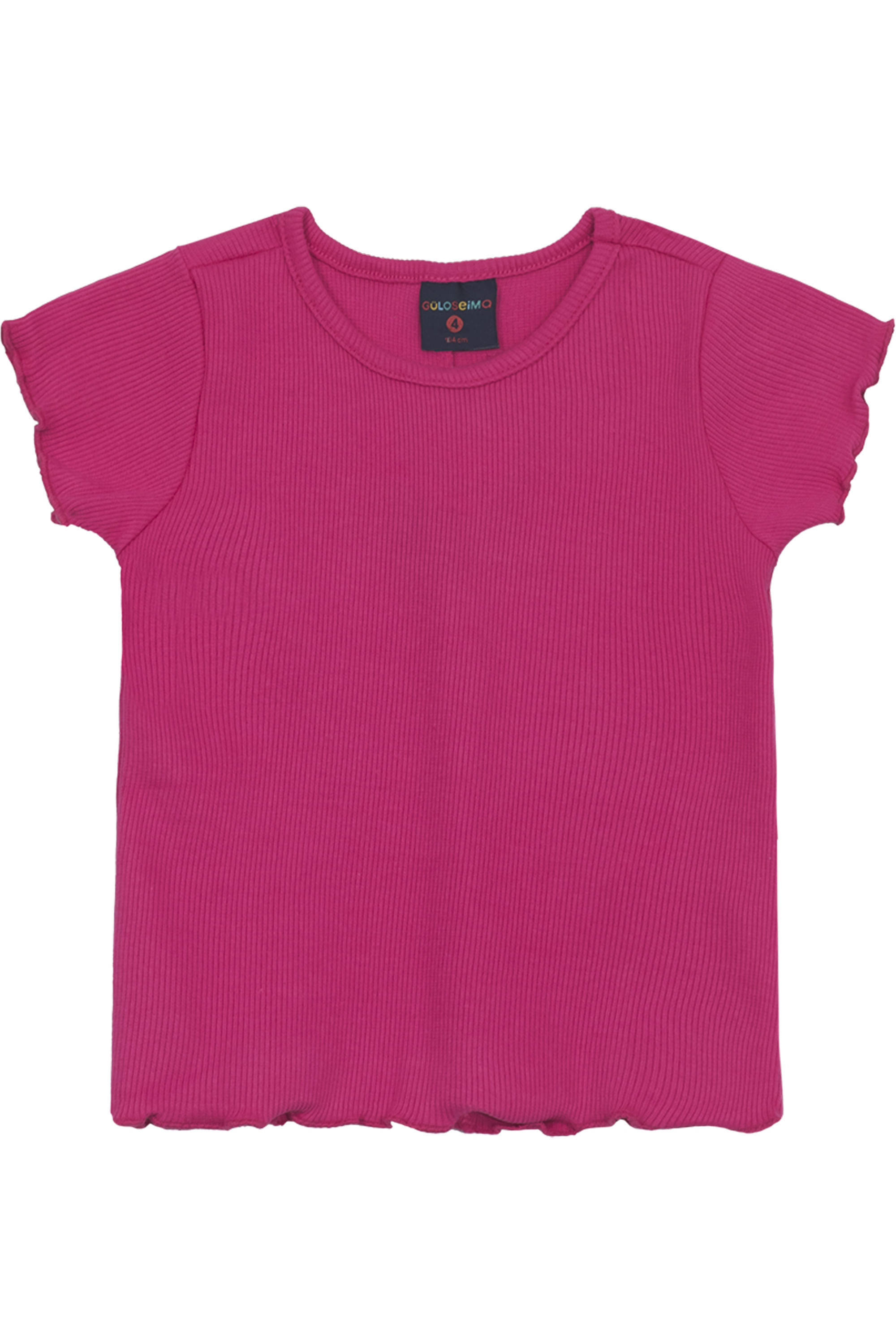Blusa Infantil em Ribana para Menina (Rosa Pink) Guloseima - Imagem 2