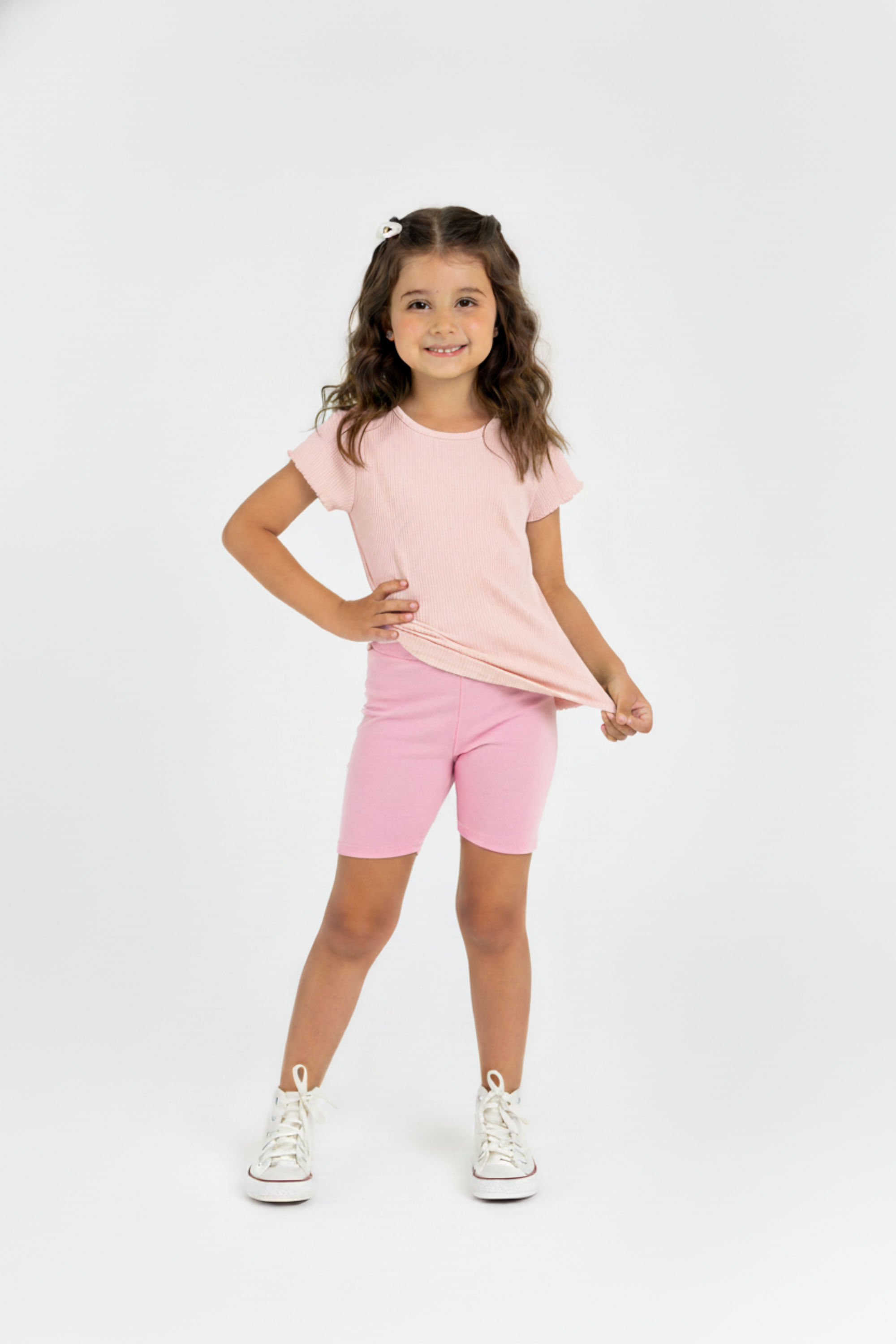 Blusa Infantil em Ribana para Menina (Rosa) Guloseima - Imagem 7
