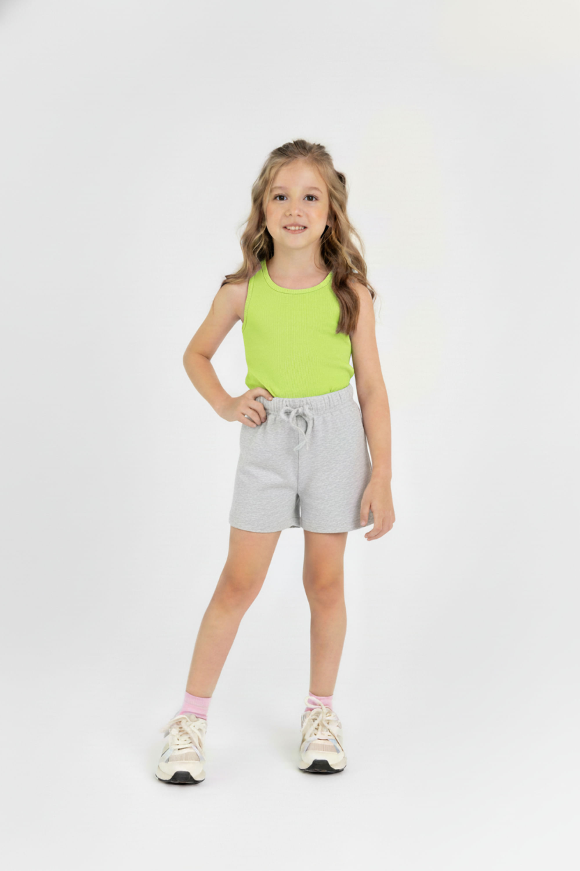 Regata Infantil em Ribana para Menina (Verde) Guloseima - Imagem 7