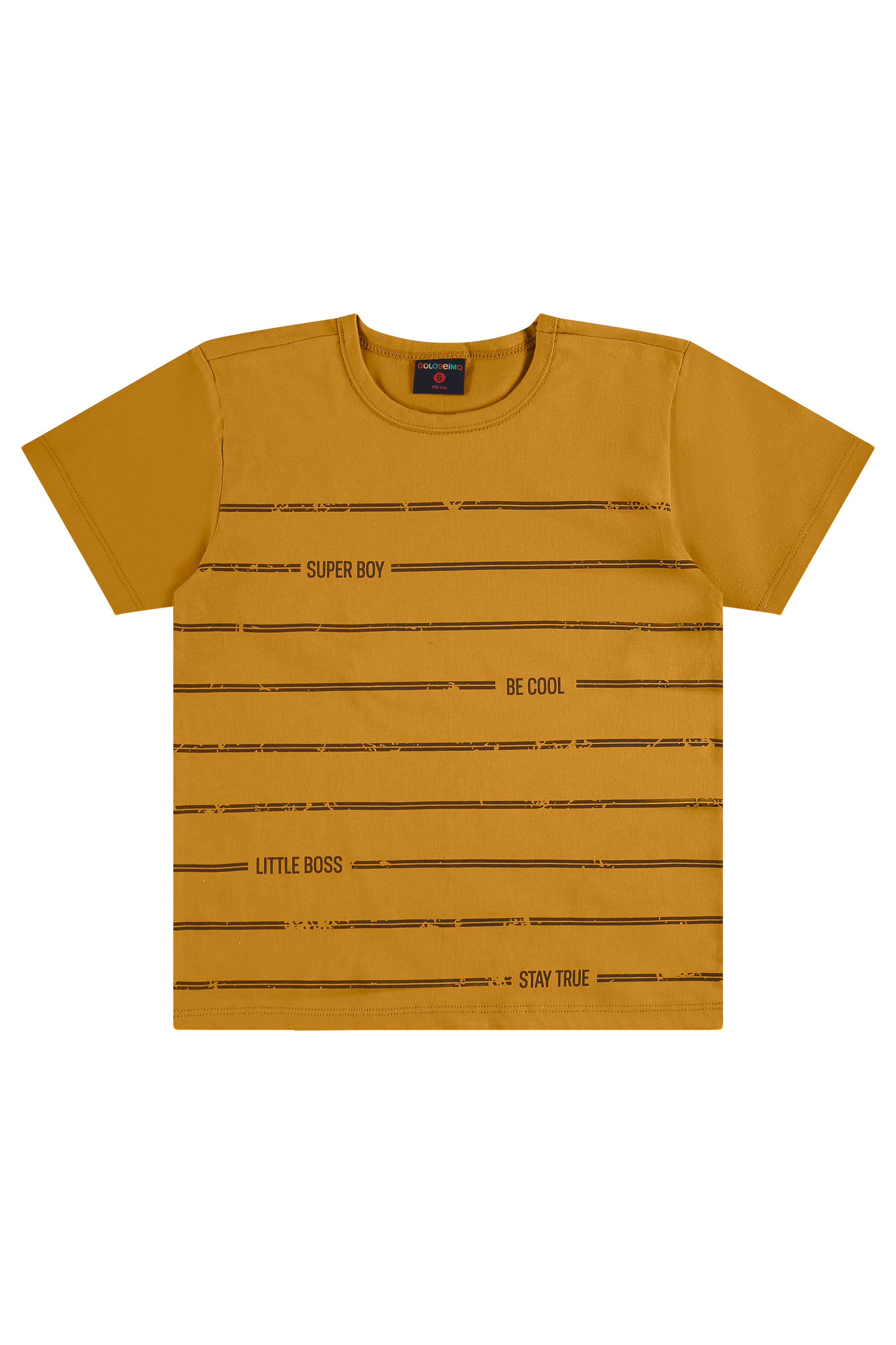 Conjunto Infantil com Camiseta e Bermuda para Menino (Marrom) Guloseima - Imagem 27