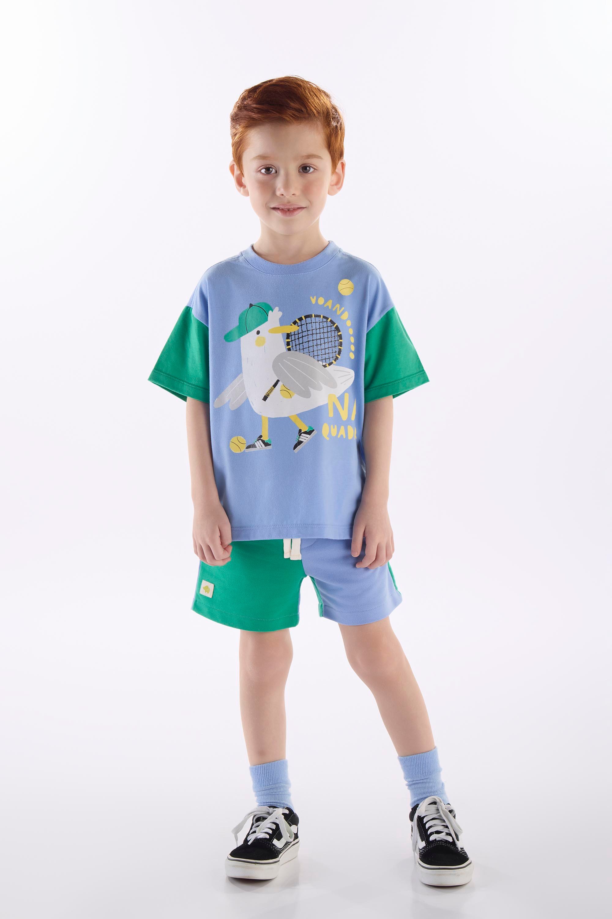 Conjunto Ninhada Infantil Masculino (Azul Claro) Três e Já - Imagem 29