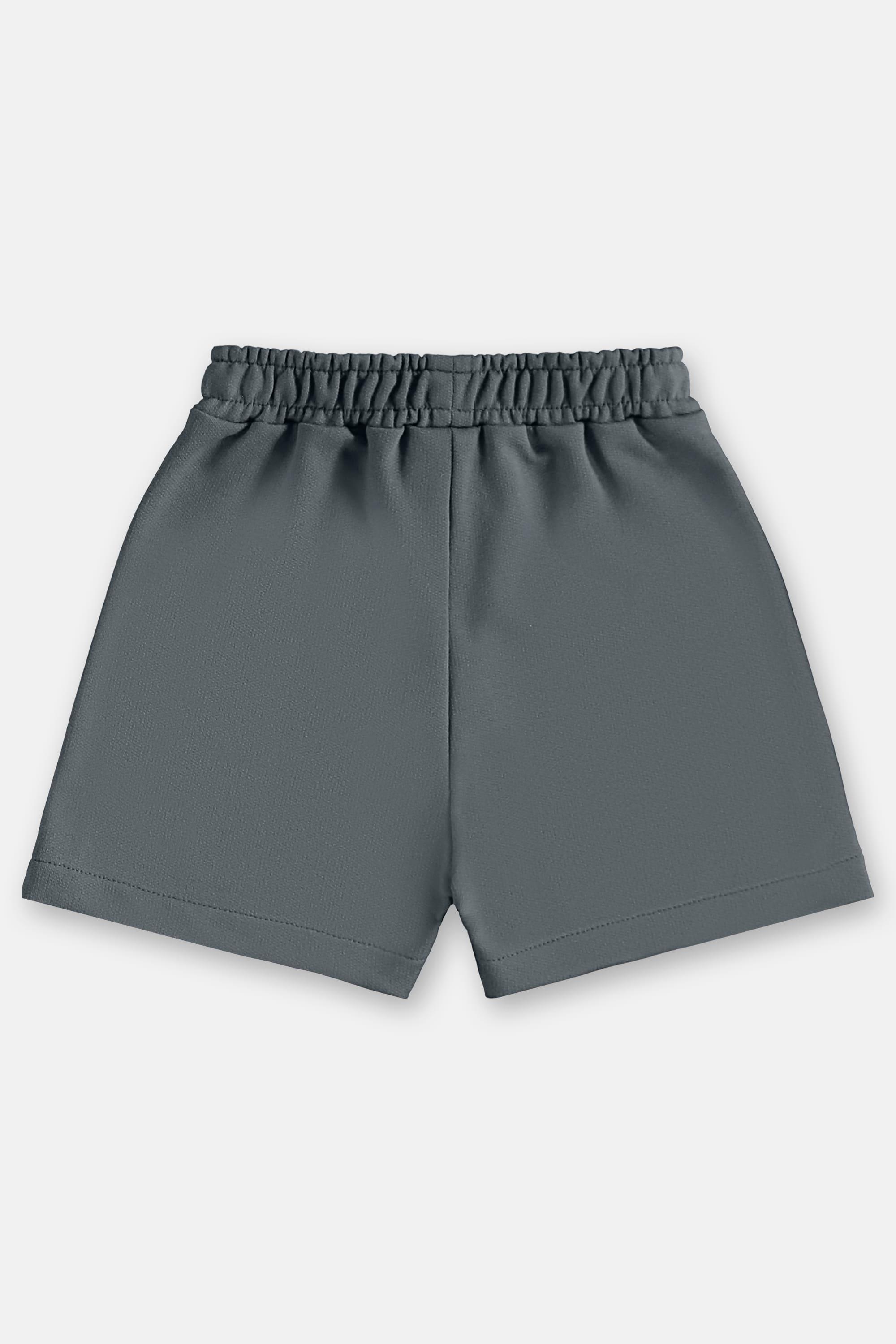 Conjunto Gatos Infantil Masculino com Camiseta e Short (Cinza) Três e Já - Imagem 40