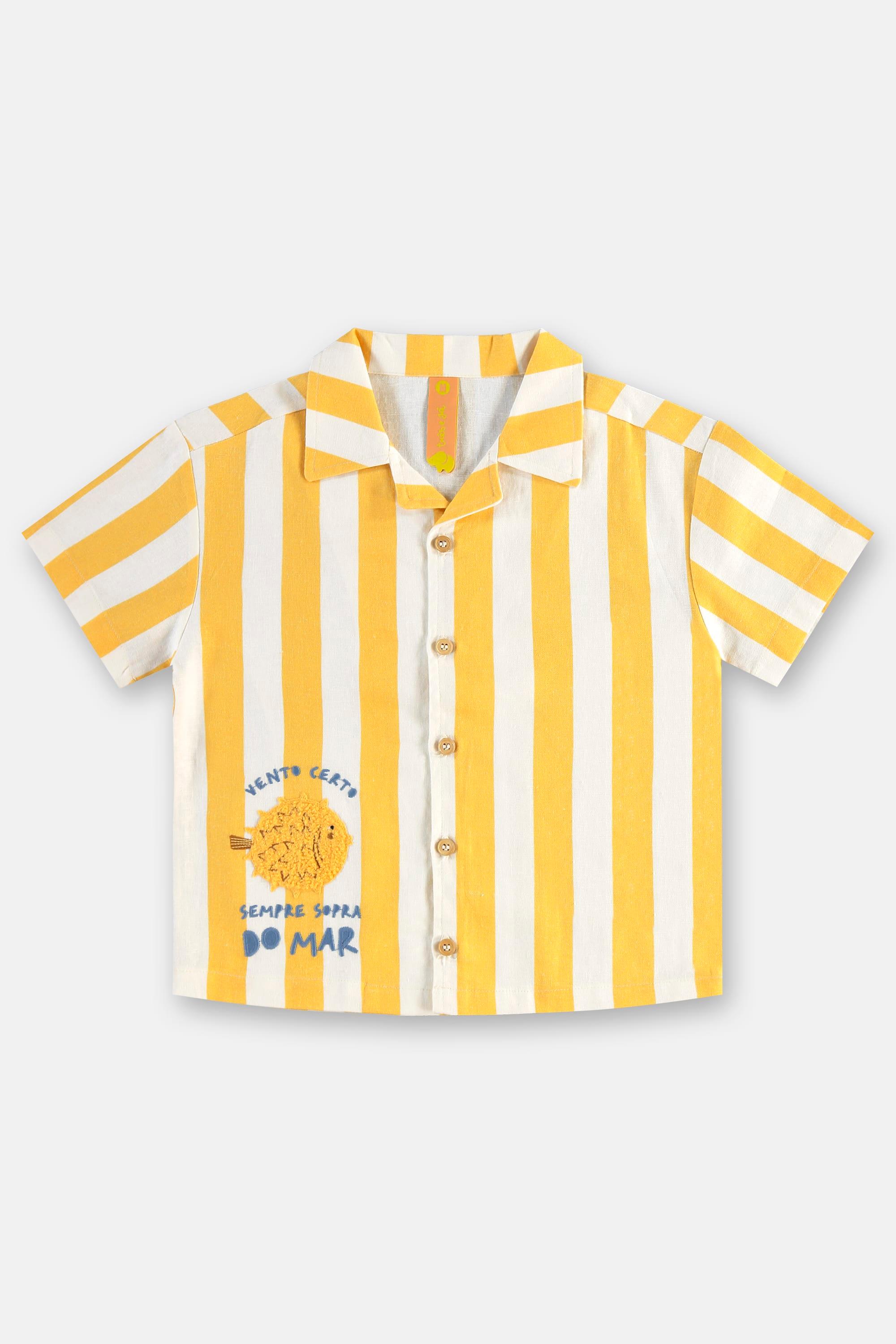 Conjunto Solar Infantil Masculino (Amarelo) Três e Já - Imagem 17