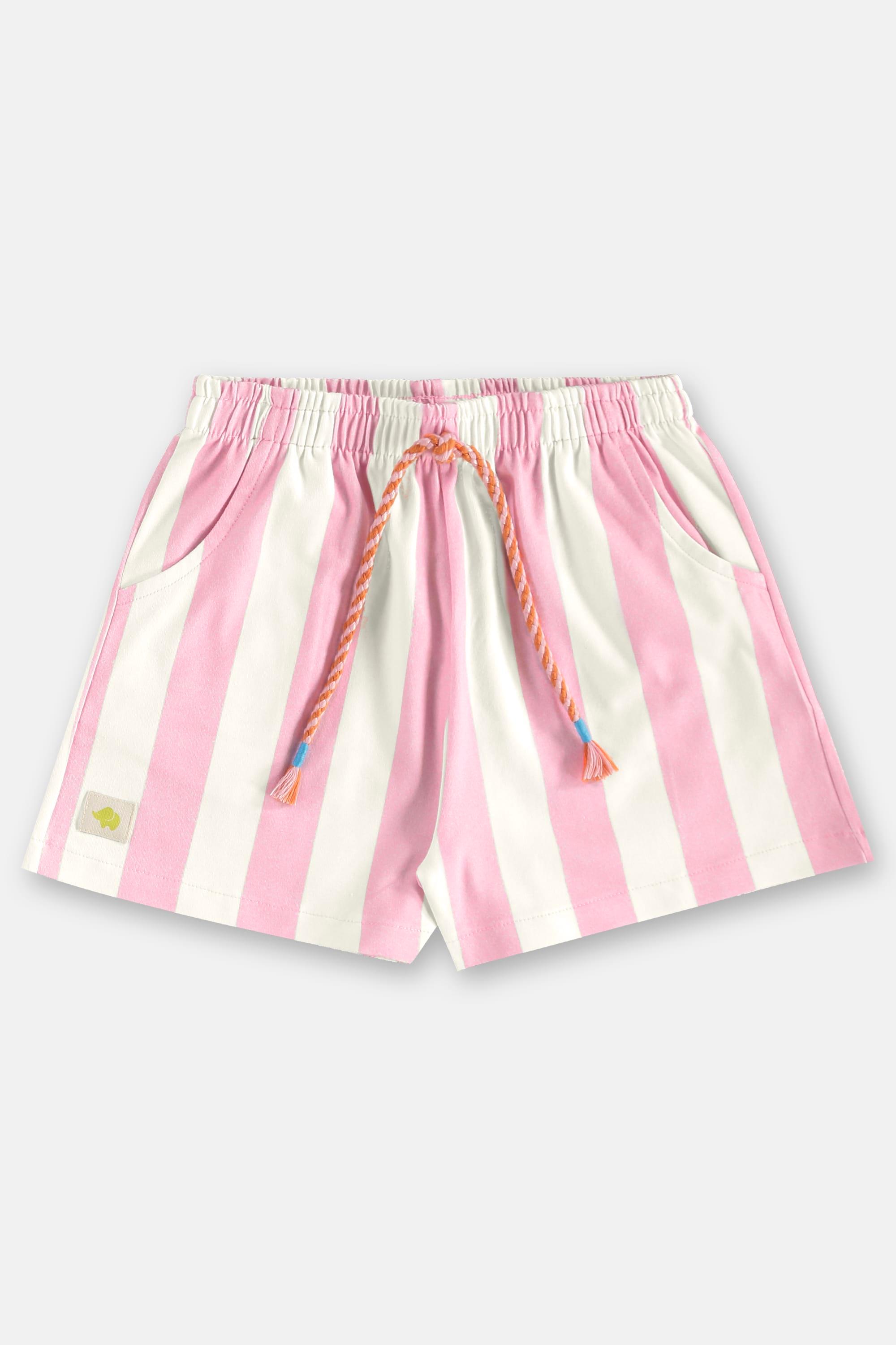 Conjunto Flores Infantil com Blusa e Short (Rosa) Três e Já - Imagem 25