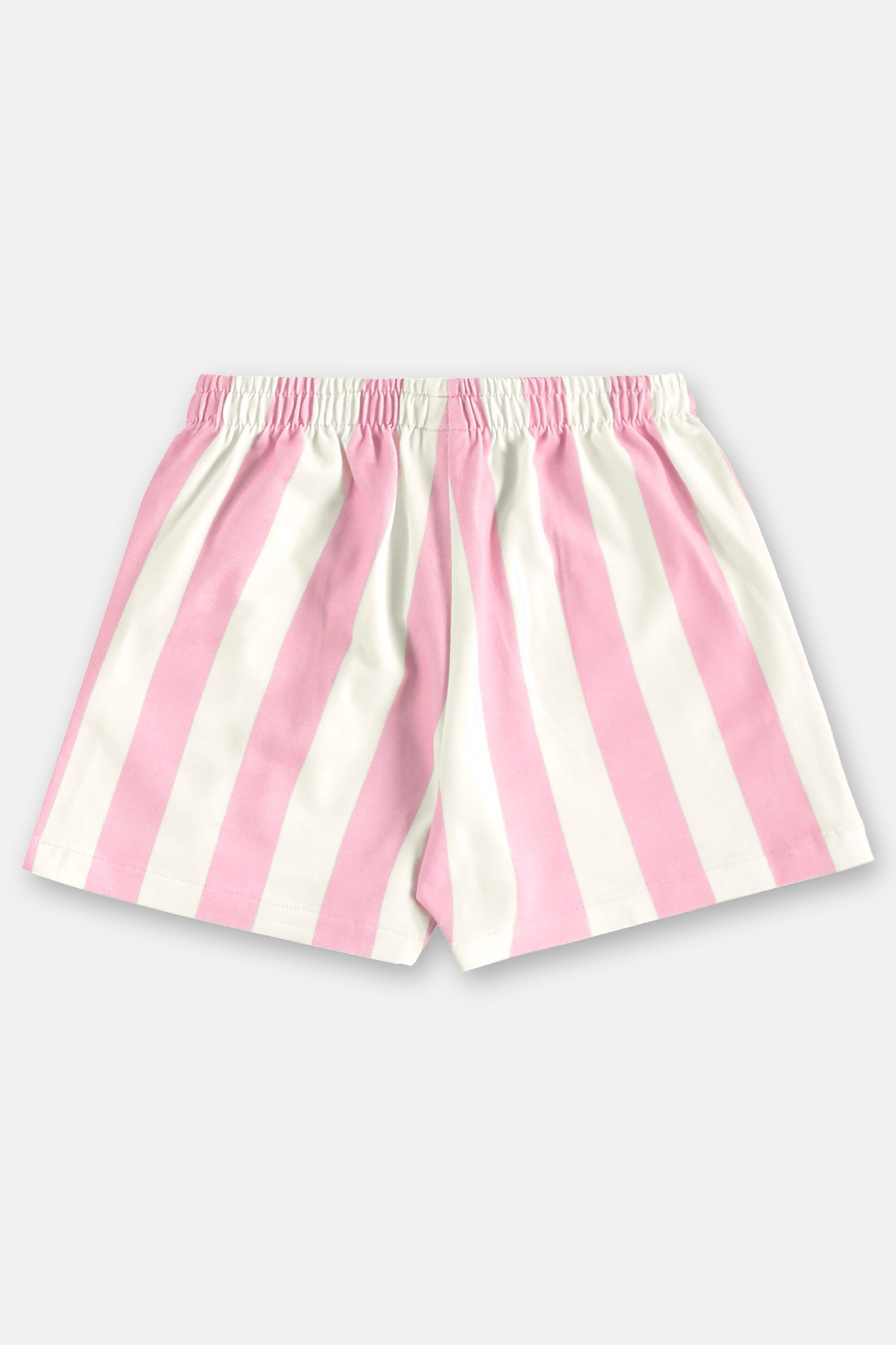 Conjunto Flores Infantil com Blusa e Short (Rosa) Três e Já - Imagem 7