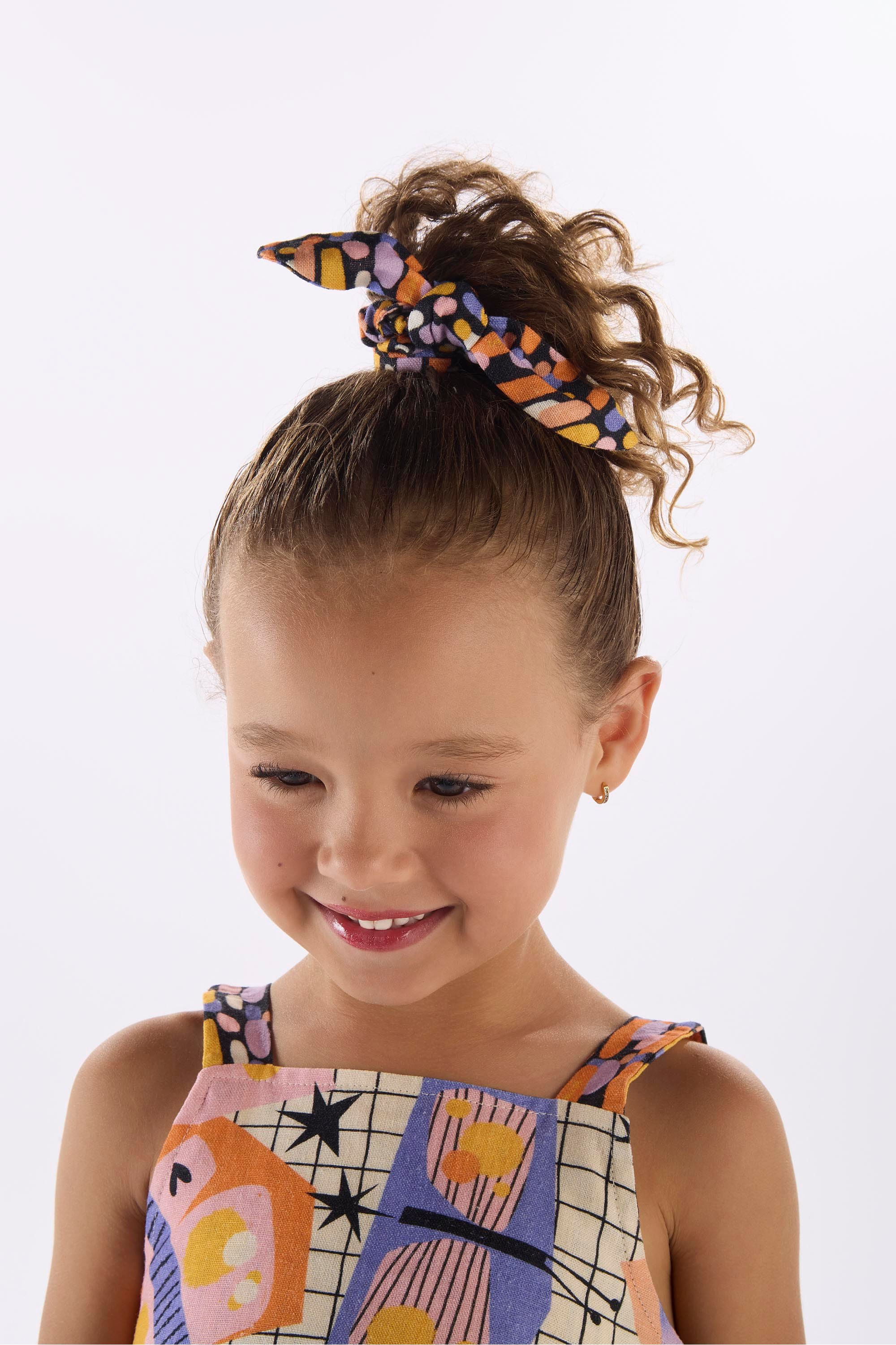 Amarrador de Cabelo em Viscolinho Borboleta (Preto) Três e Já