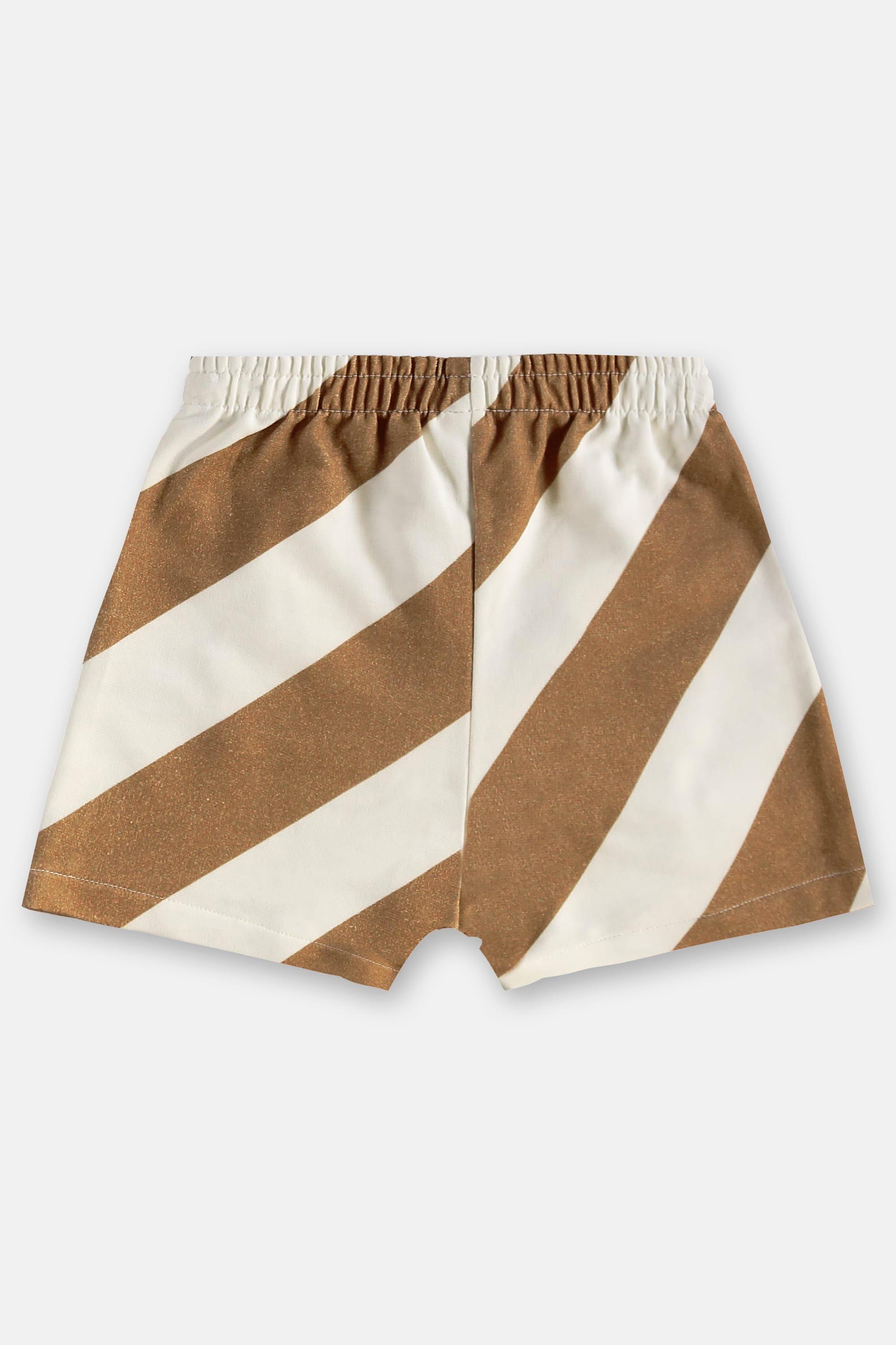 Conjunto Oásis Infantil Masculino com Camiseta e Short (Bege) Três e Já - Imagem 8