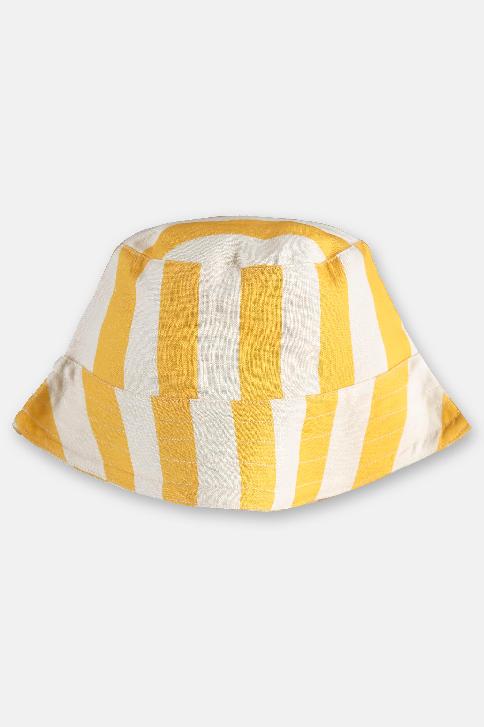 Chapéu Solar Infantil Unissex em Viscolinho (Amarelo) Três e Já - Imagem 4