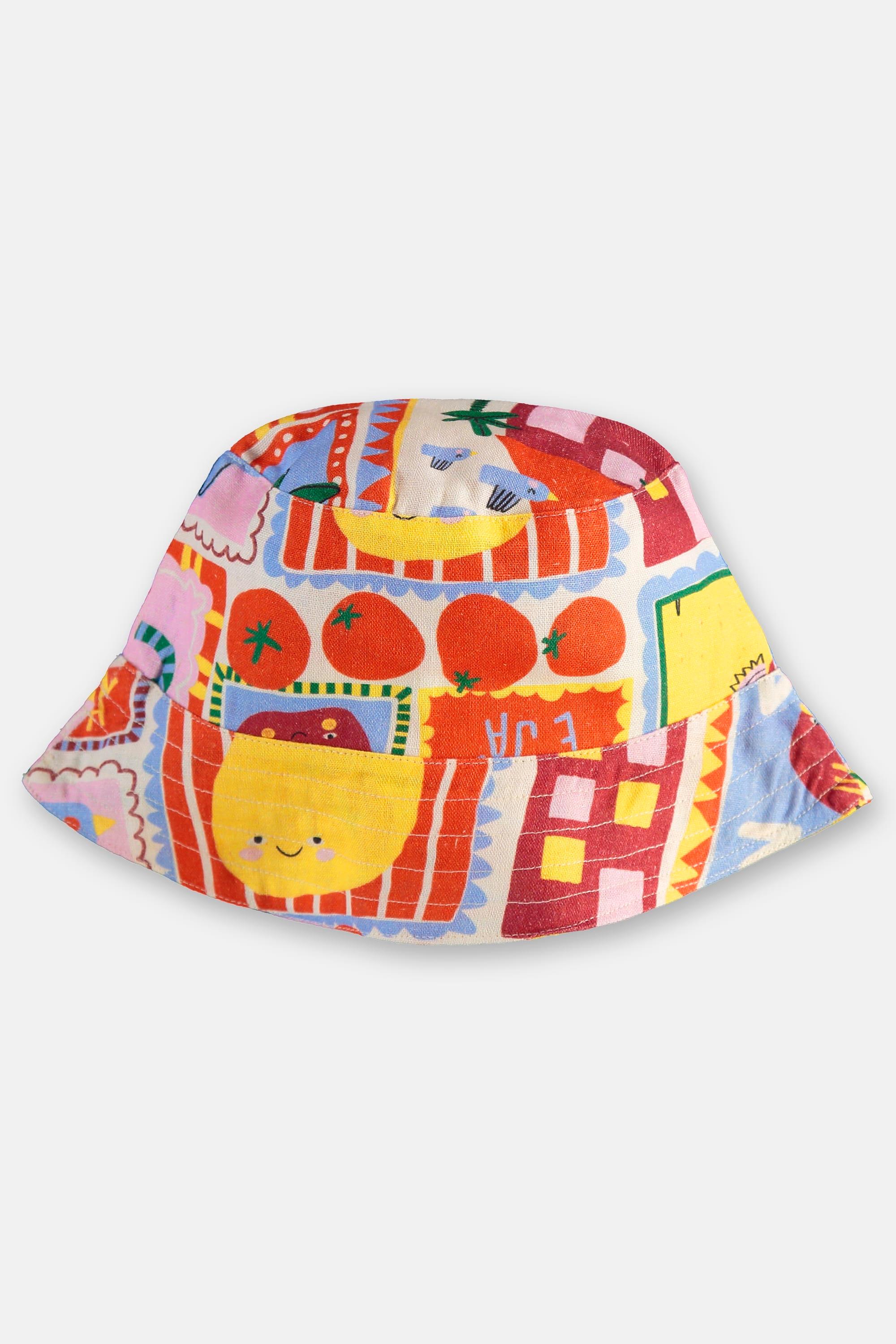 Chapéu Charme Infantil Unissex em Viscolinho (Off White) Três e Já - Imagem 4