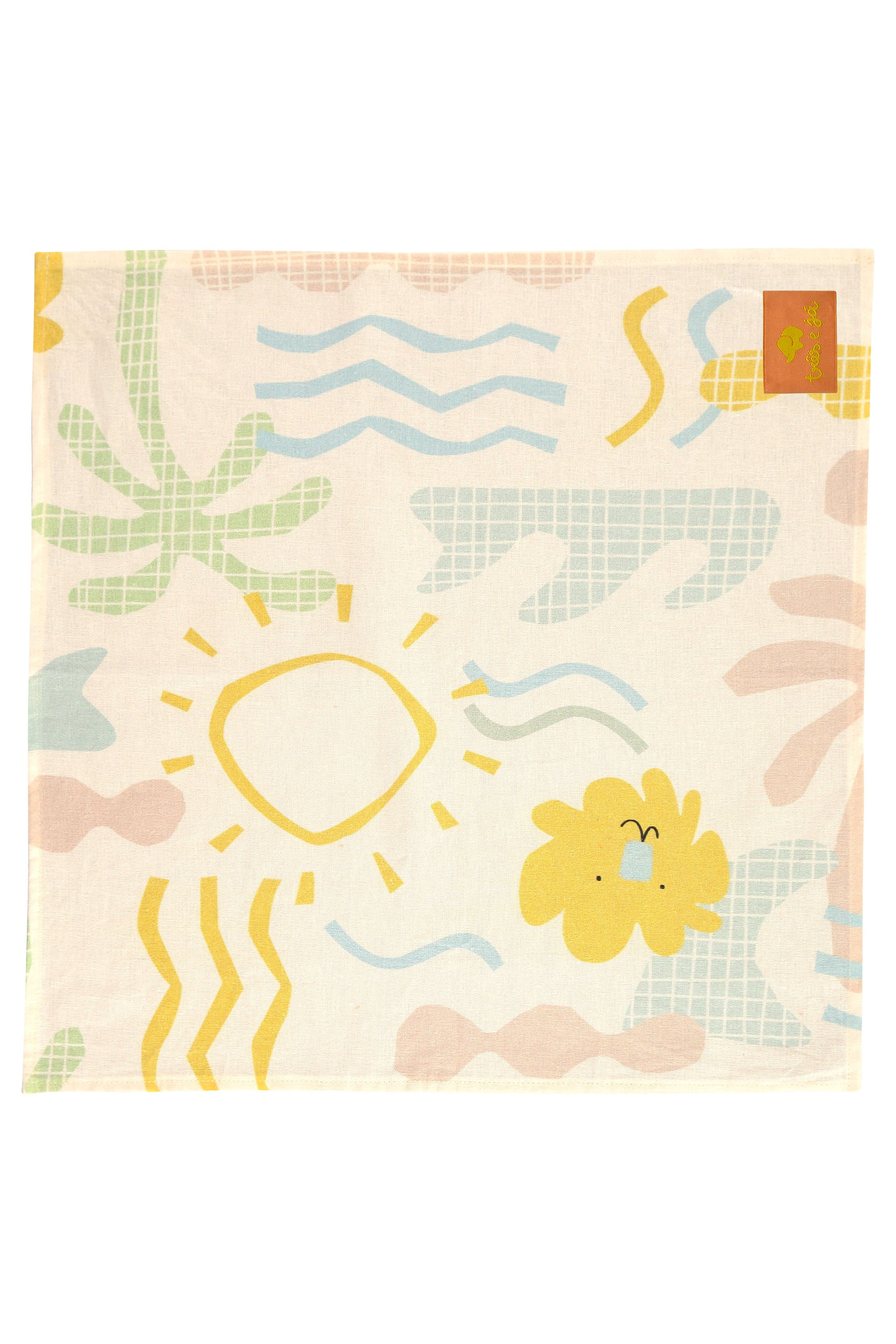 Bandana Unissex Beiramar em Viscolinho (Off White) Três e Já