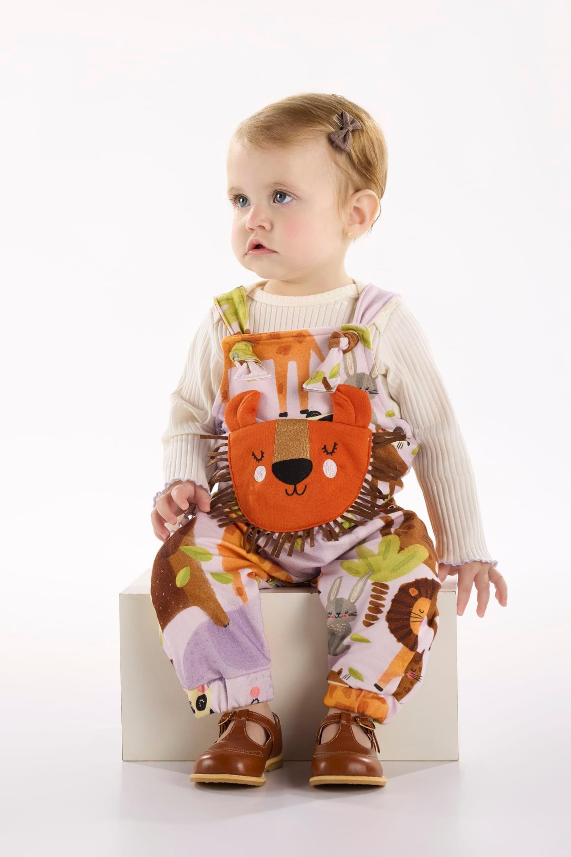 Conjunto Safári Encantado para Bebê Menina (Off White) Três e Já - Imagem 5