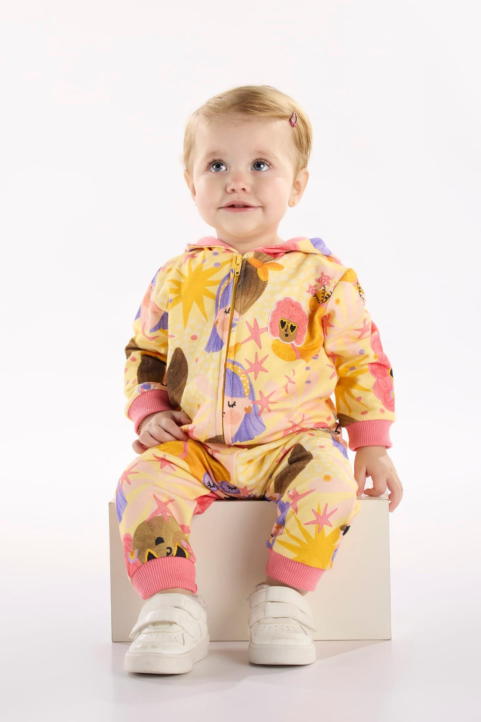Conjunto Estrela para Bebê Menina (Amarelo) Três e Já - Imagem 9