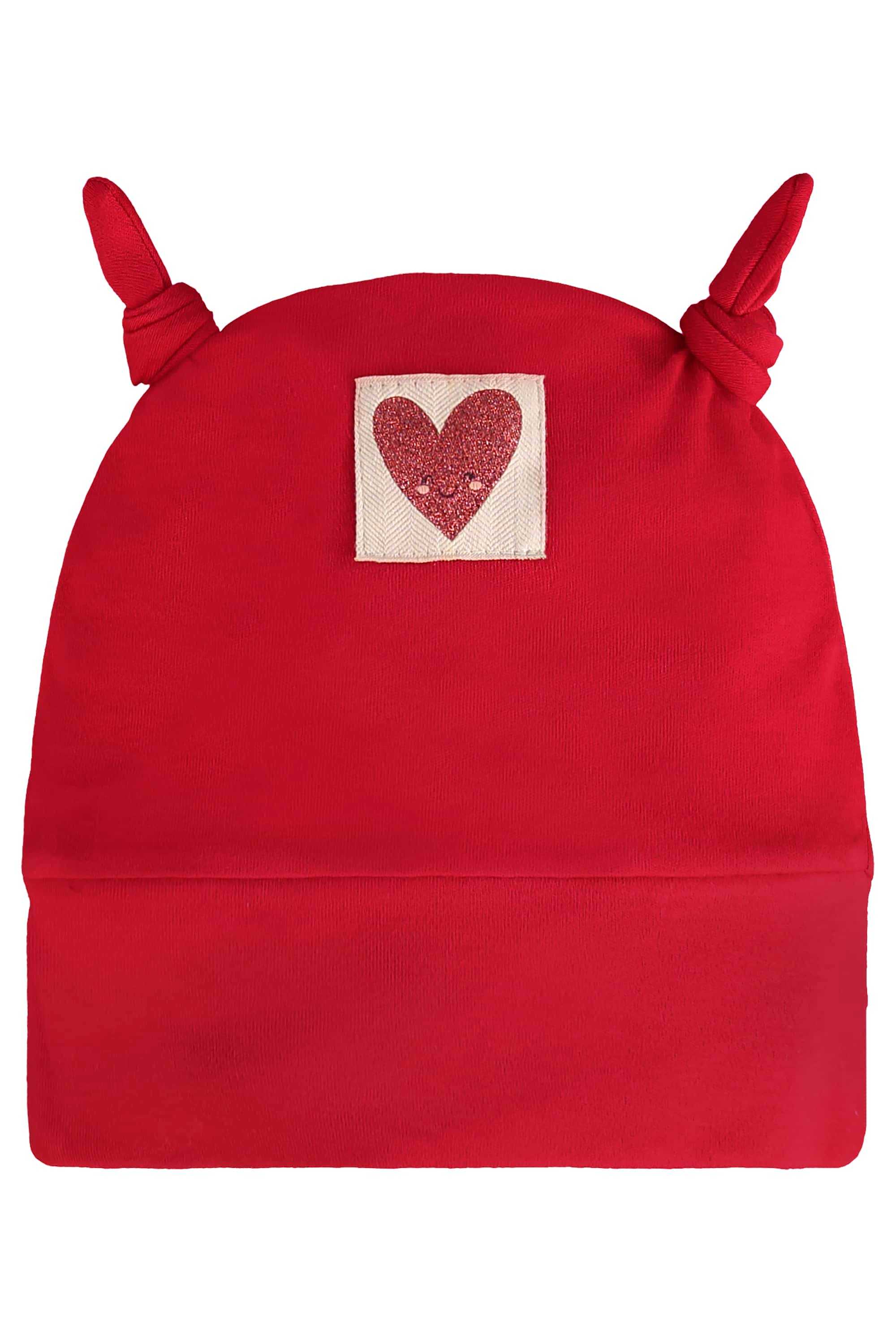 Touca Frutas Vermelhas para Bebê Menina em Suedine (Vermelho) Três e Já - Imagem 2