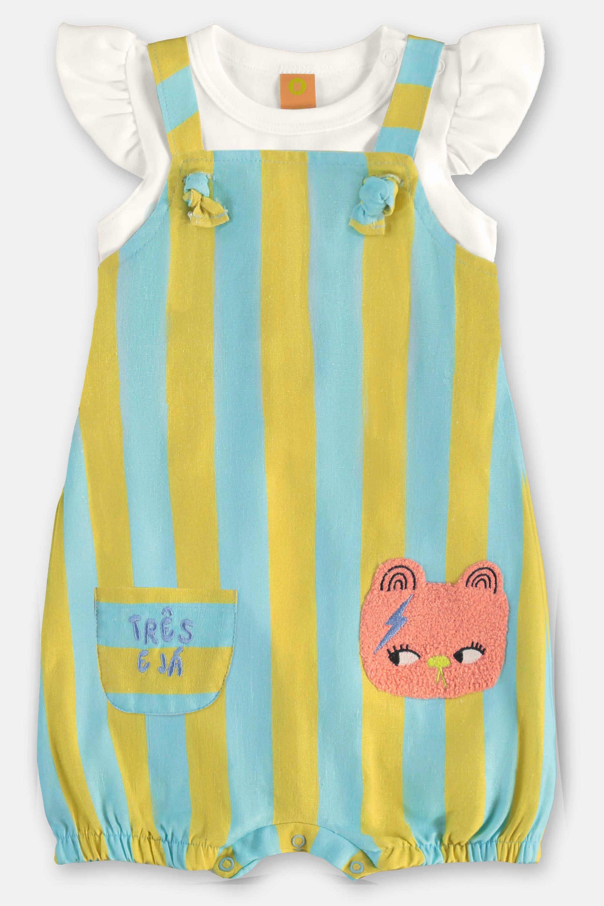 Conjunto Folia para Bebê Menina (Off White) Três e Já - Imagem 10