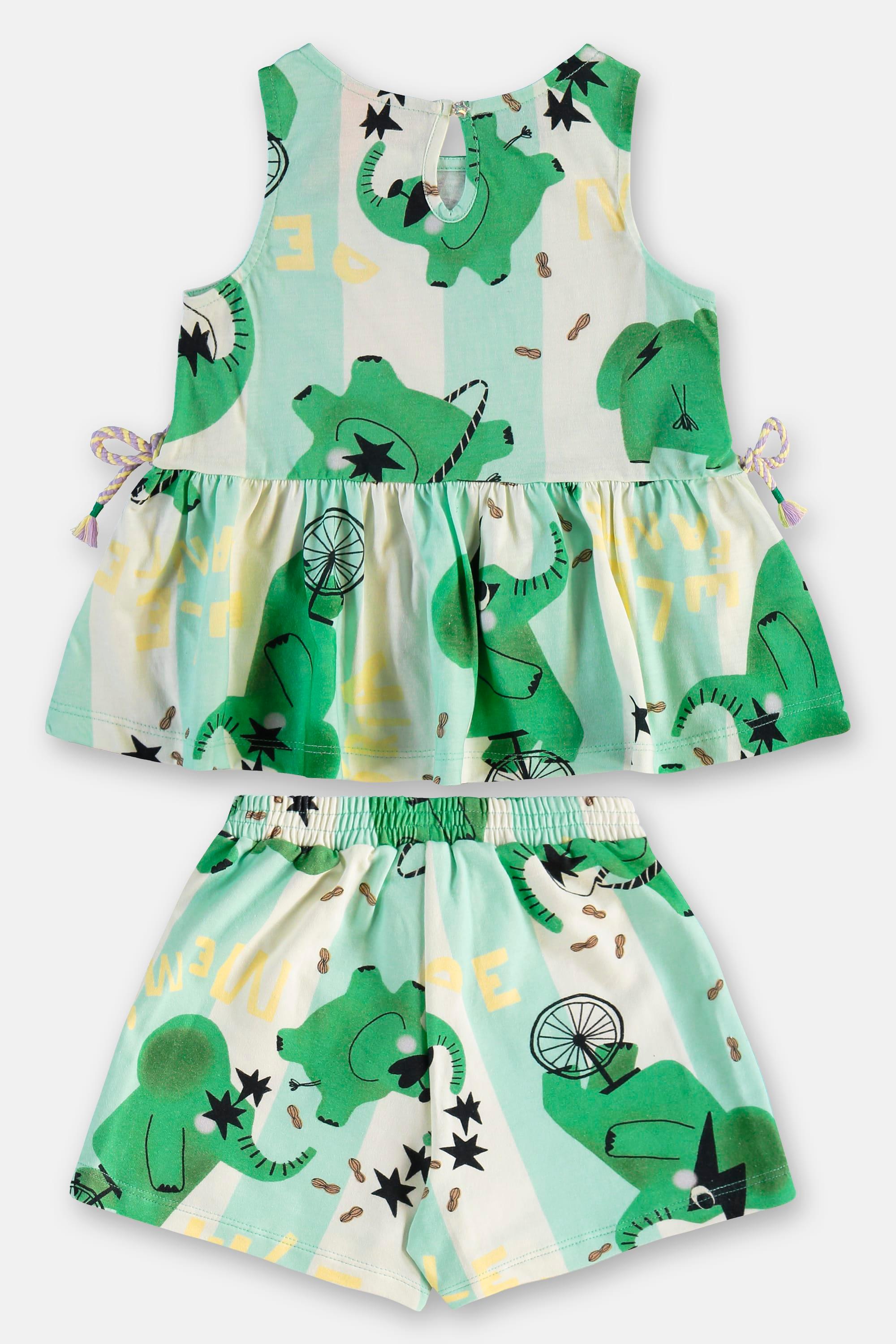 Conjunto Memórias Infantil com Blusa e Short (Off White) Três e Já - Imagem 5