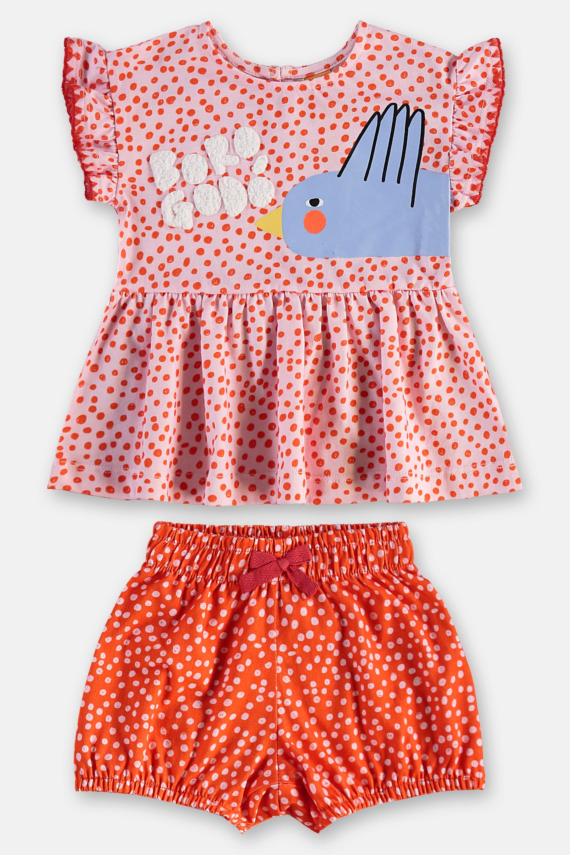 Conjunto Charme para Bebê Menina (Rosa Claro) Três e Já - Imagem 9