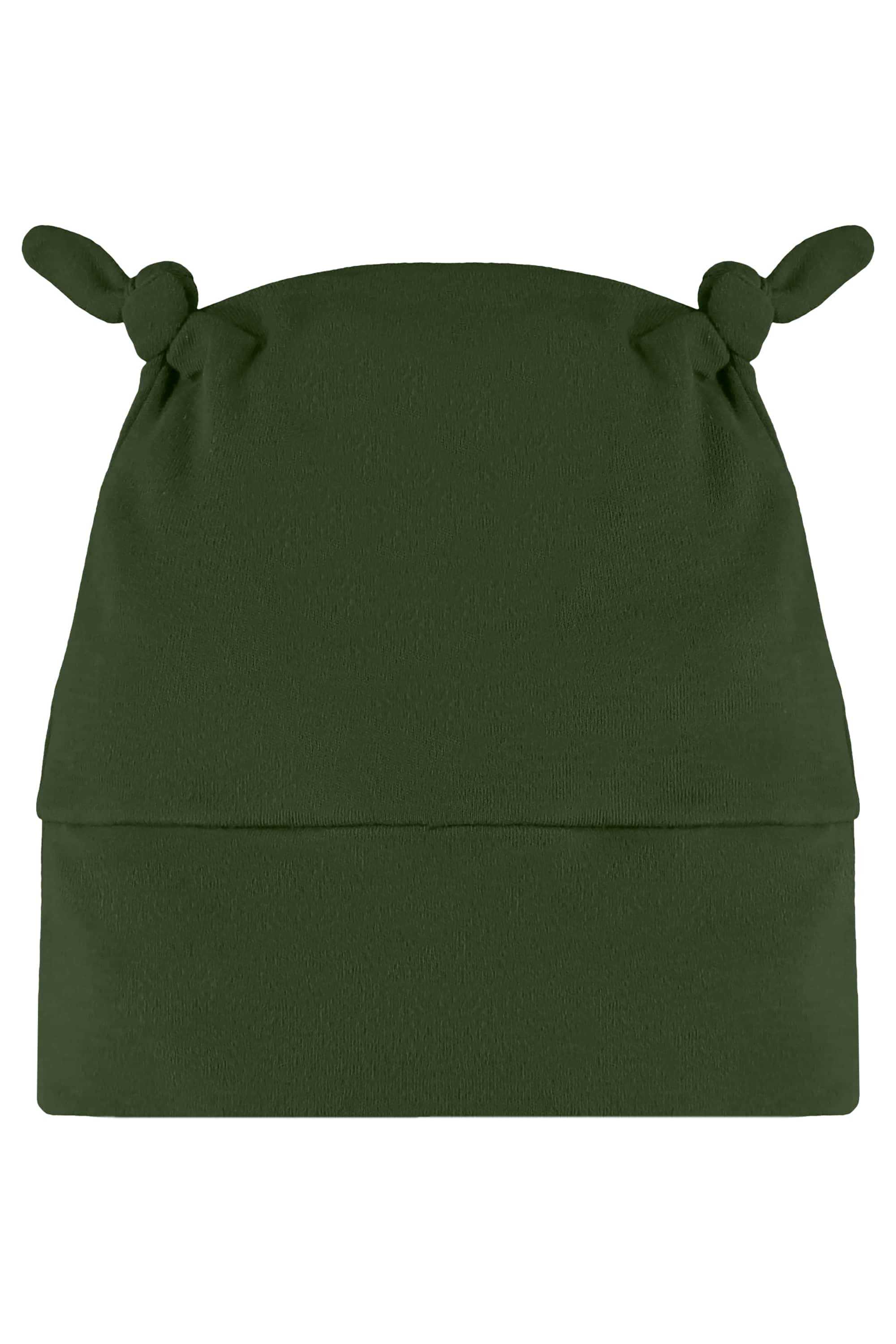 Touca Bebê Suedine com Pontas de Nó (Verde) Três e Já - Imagem 3