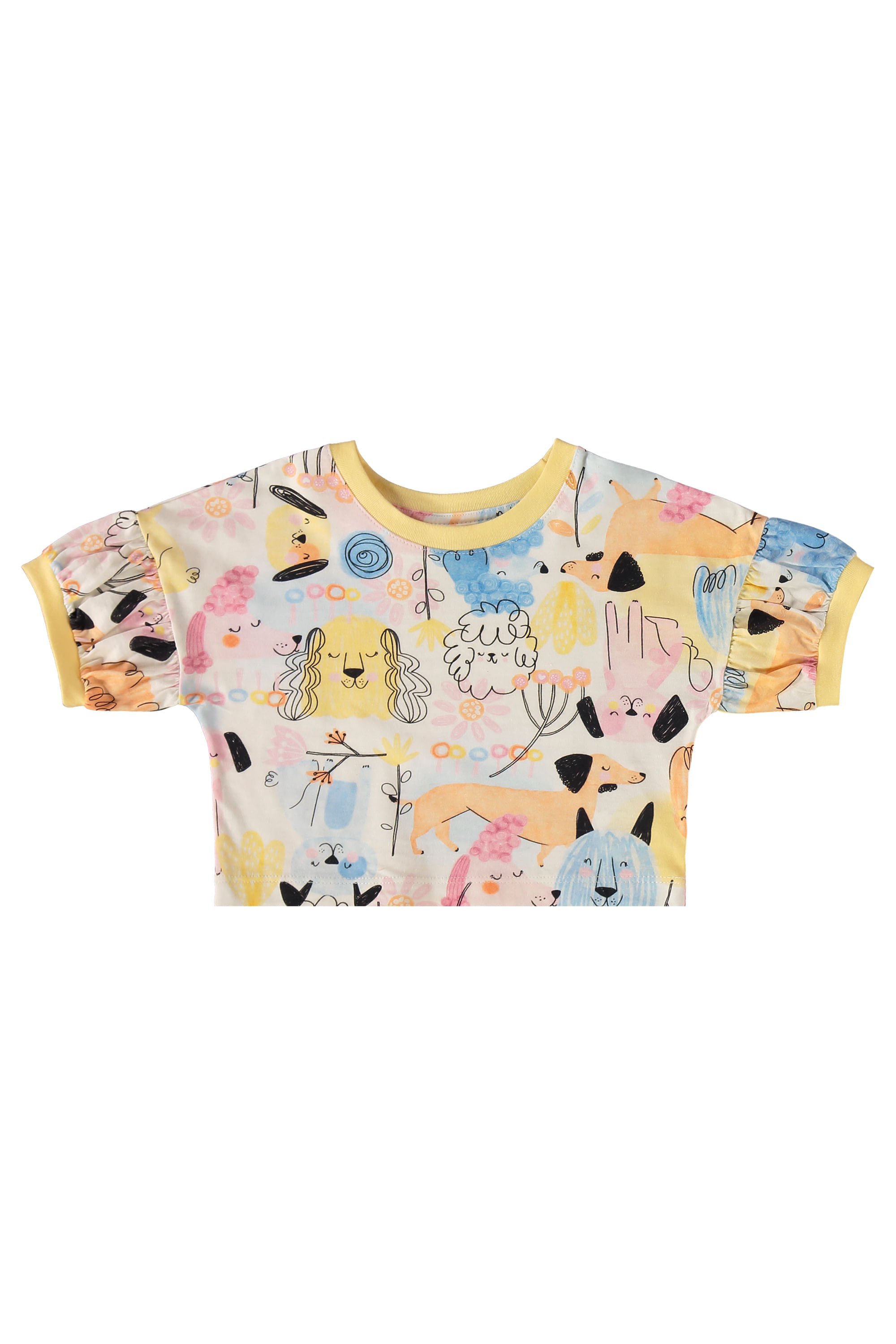 Conjunto Aumigo Infantil Feminino com Blusa e Bermuda (Off White) Três e Já - Imagem 24