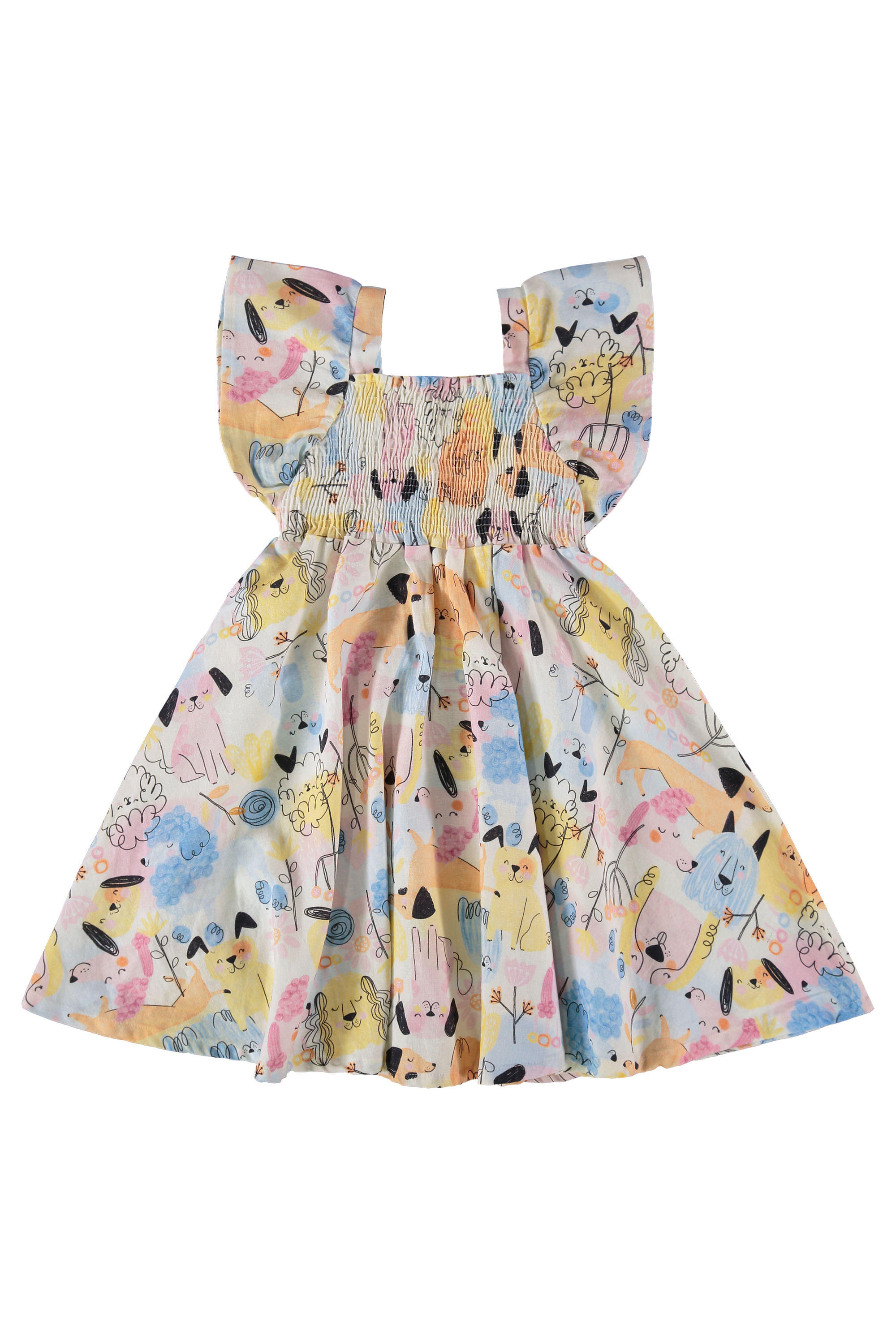 Vestido Infantil em Viscolinho Aumigo (Azul) Três e Já - Imagem 10