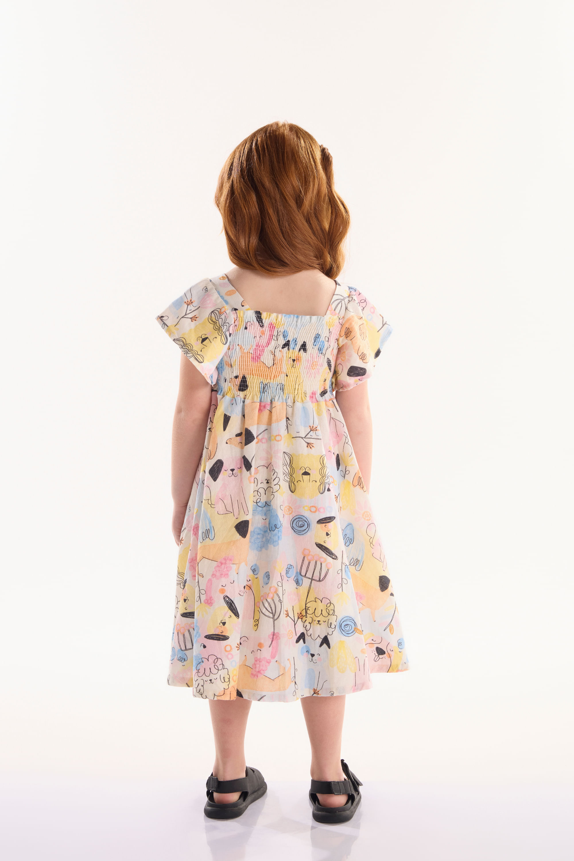 Vestido Infantil em Viscolinho Aumigo (Azul) Três e Já - Imagem 15