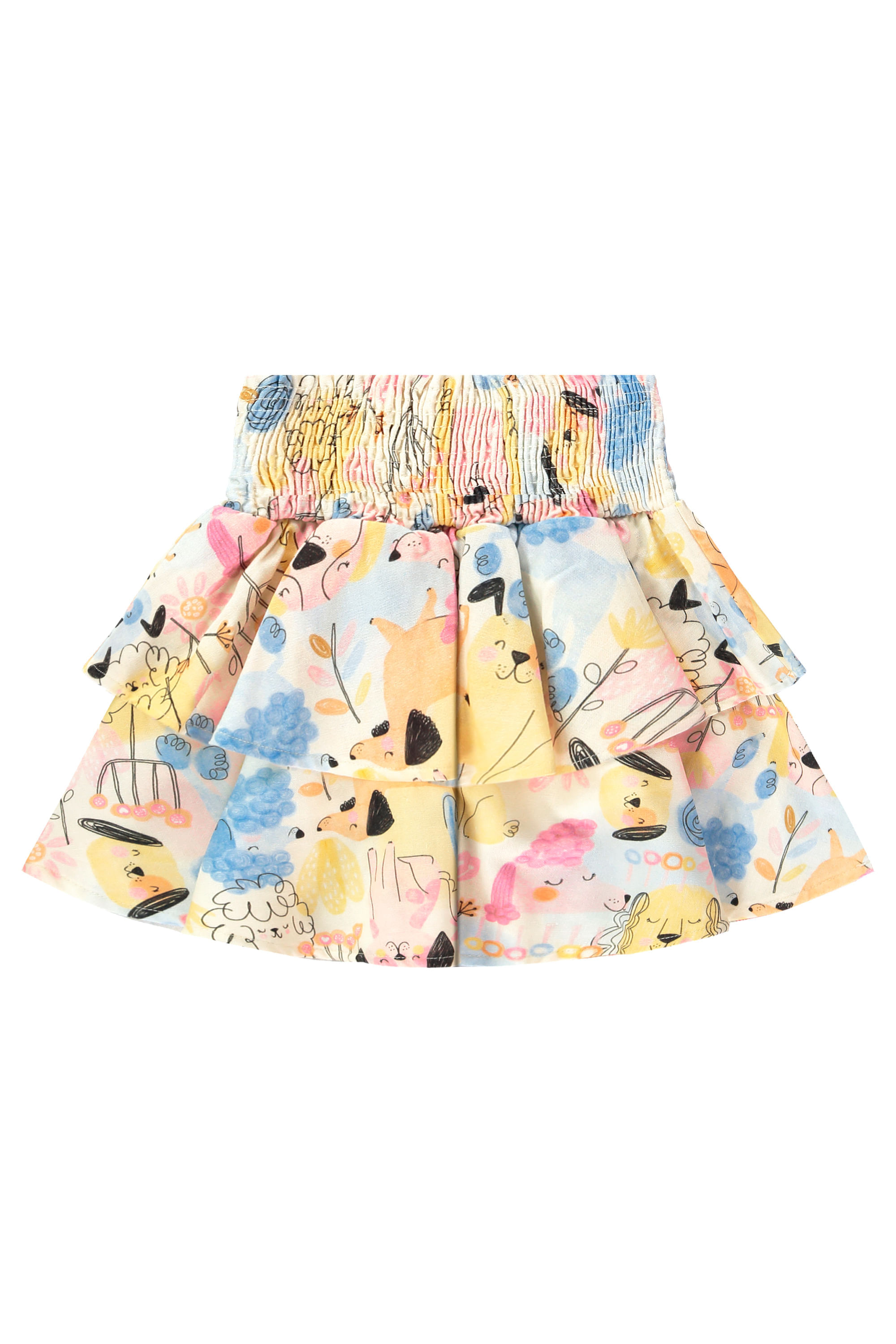 Conjunto Infantil com Cropped e Saia Aumigo (Off White) Três e Já - Imagem 35