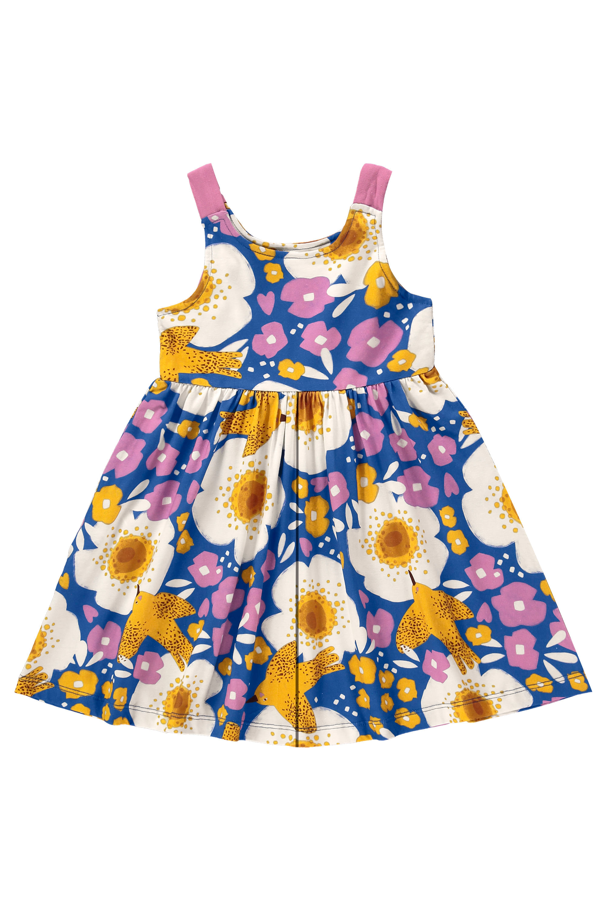 Vestido Infantil Bem Me Quer em Meia Malha (Azul) Três e Já - Imagem 19