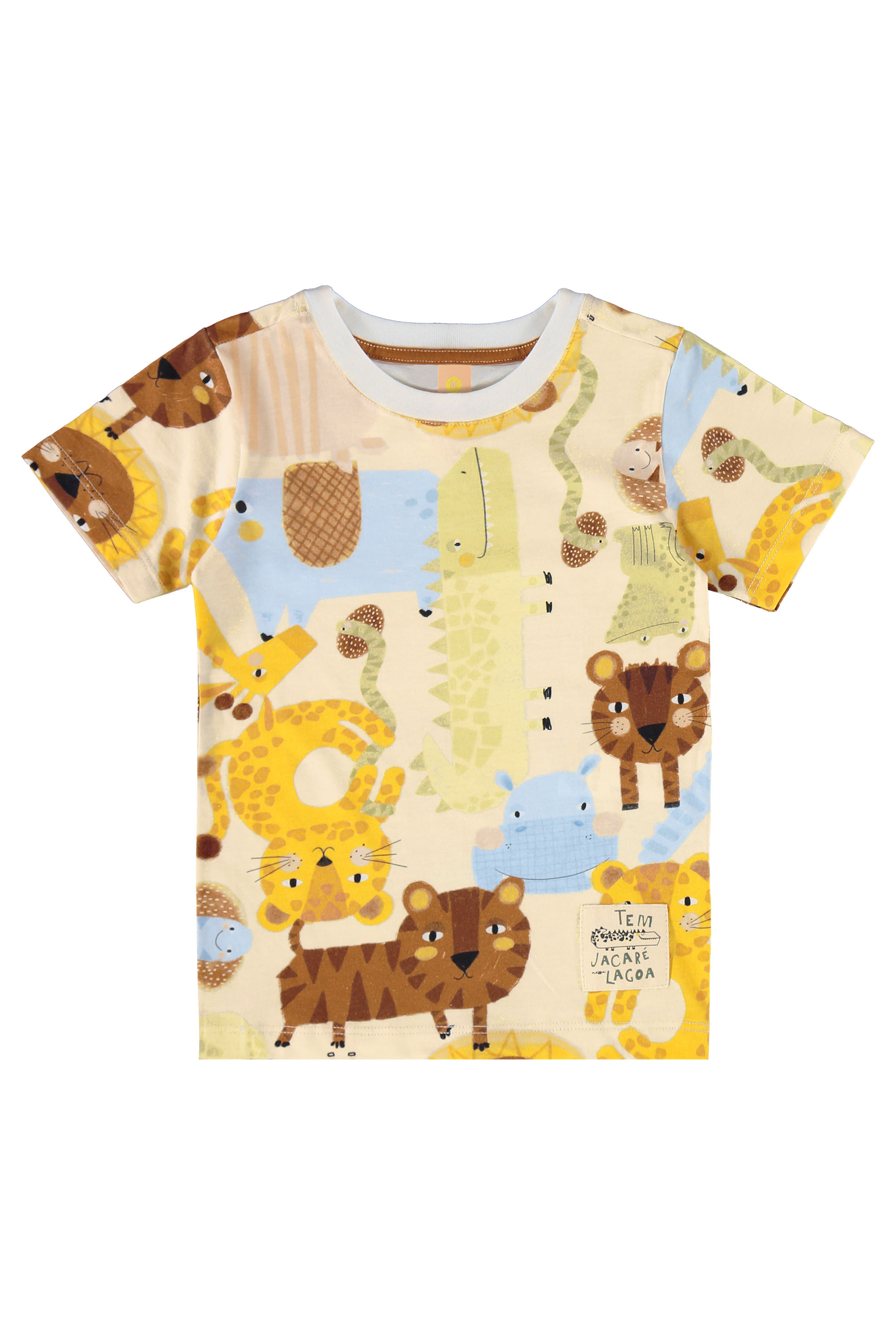 Conjunto Safári Infantil Masculino com Camiseta e Bermuda (Off White) Três e Já - Imagem 24