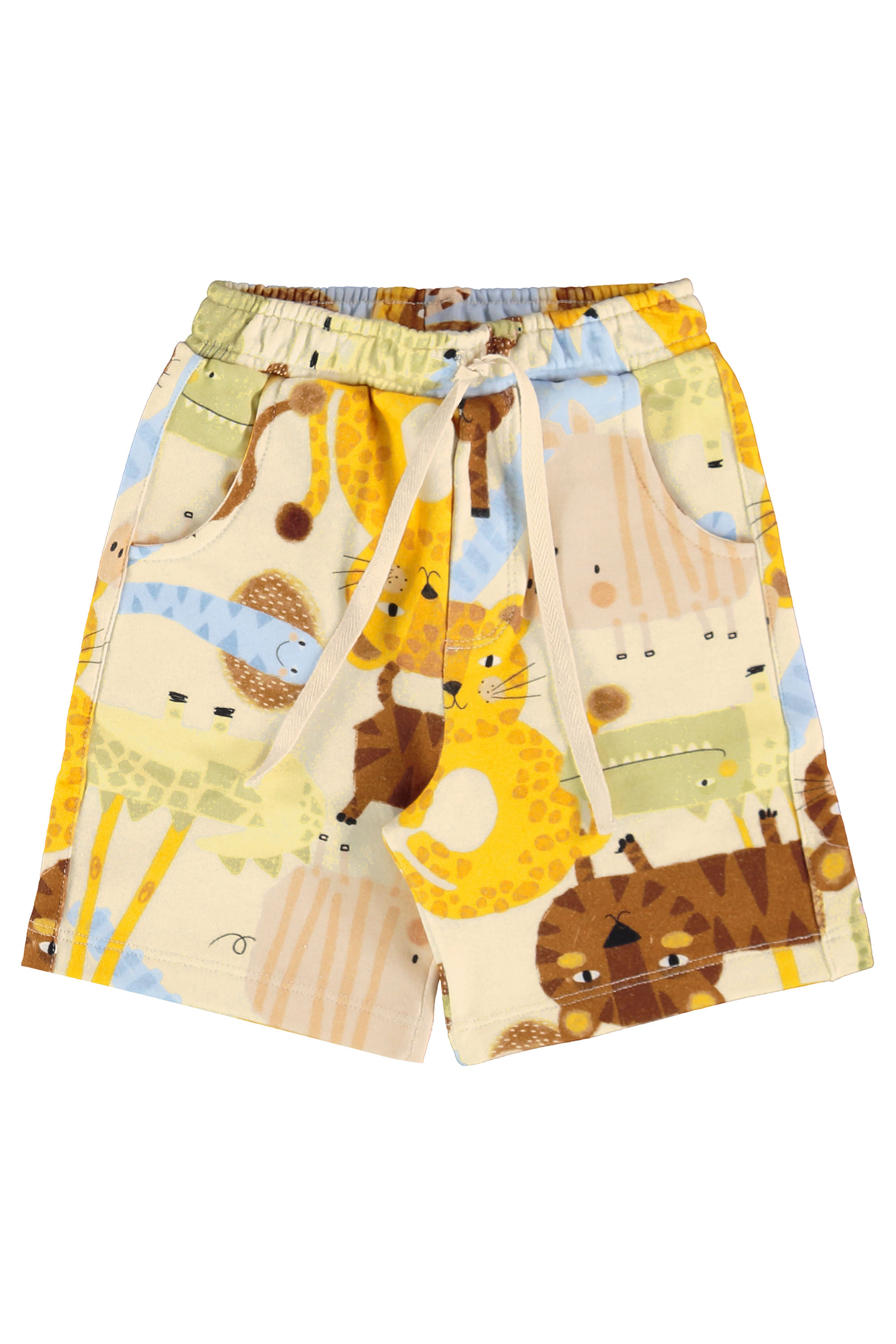 Conjunto Safári Infantil Masculino com Camiseta e Bermuda (Off White) Três e Já - Imagem 25