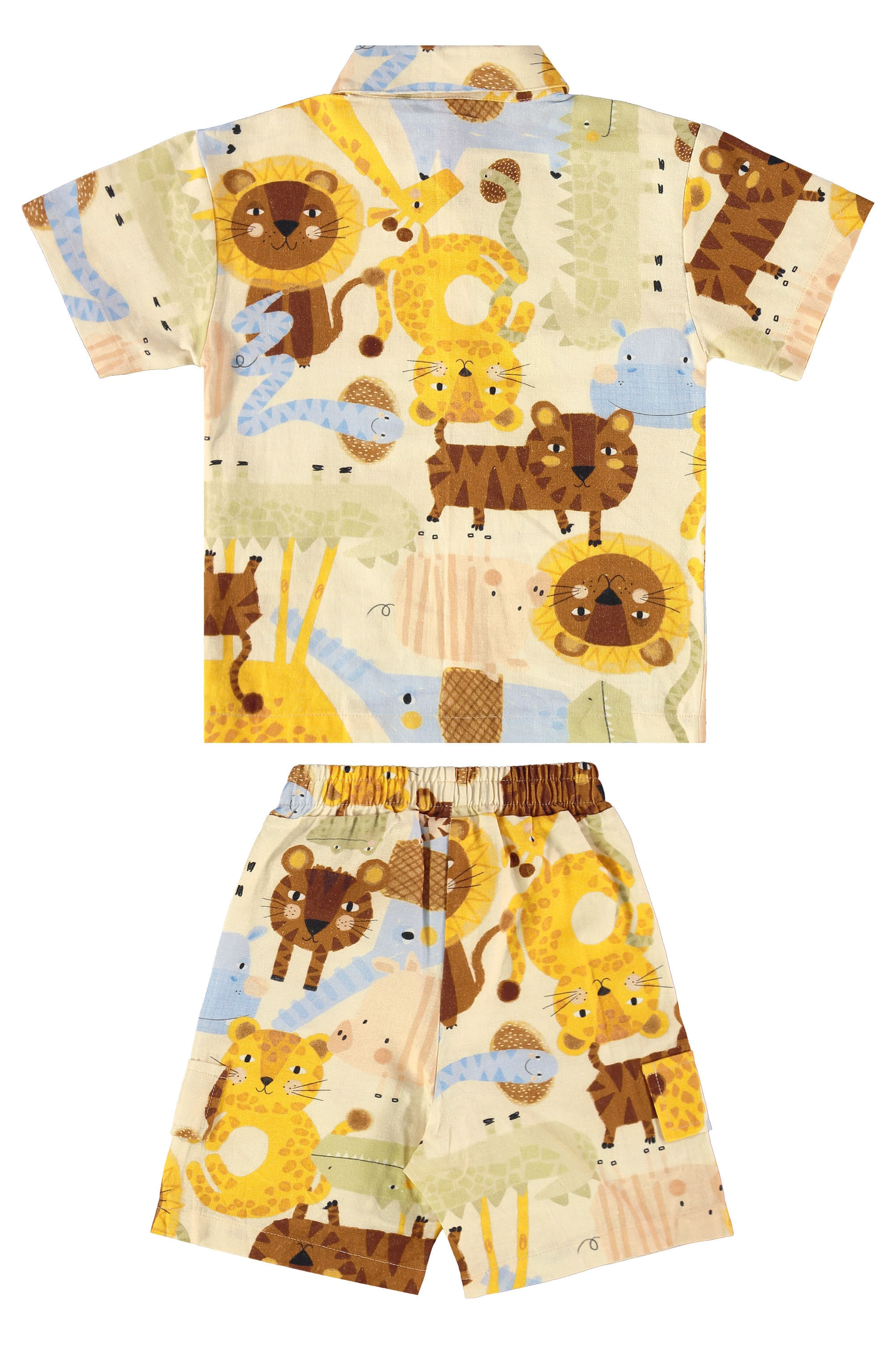 Conjunto Safári Infantil Masculino (Off White) Três e Já - Imagem 5
