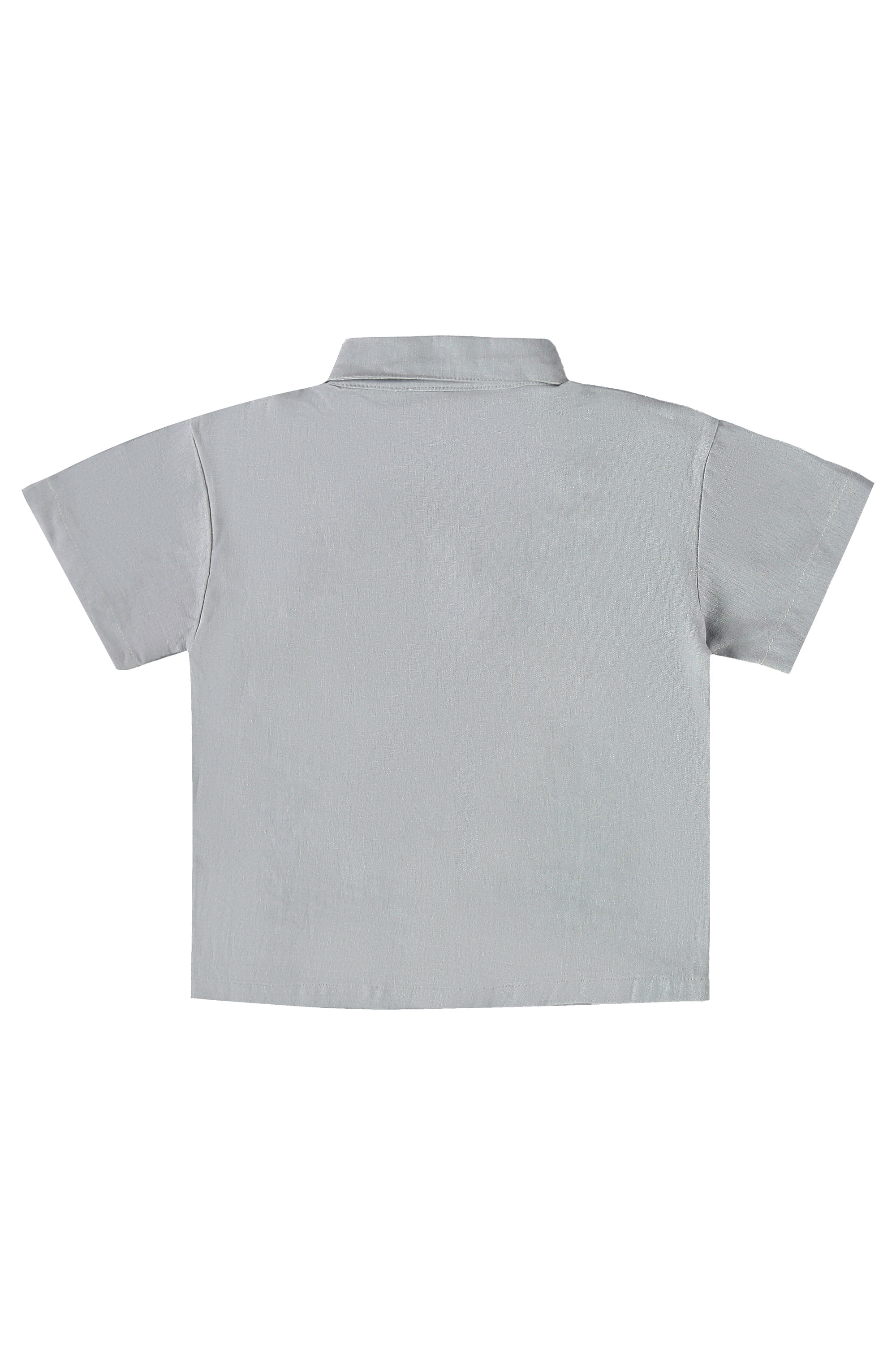 Conjunto oMar Infantil Masculino com Camisa e Short (Cinza) Três e Já - Imagem 27