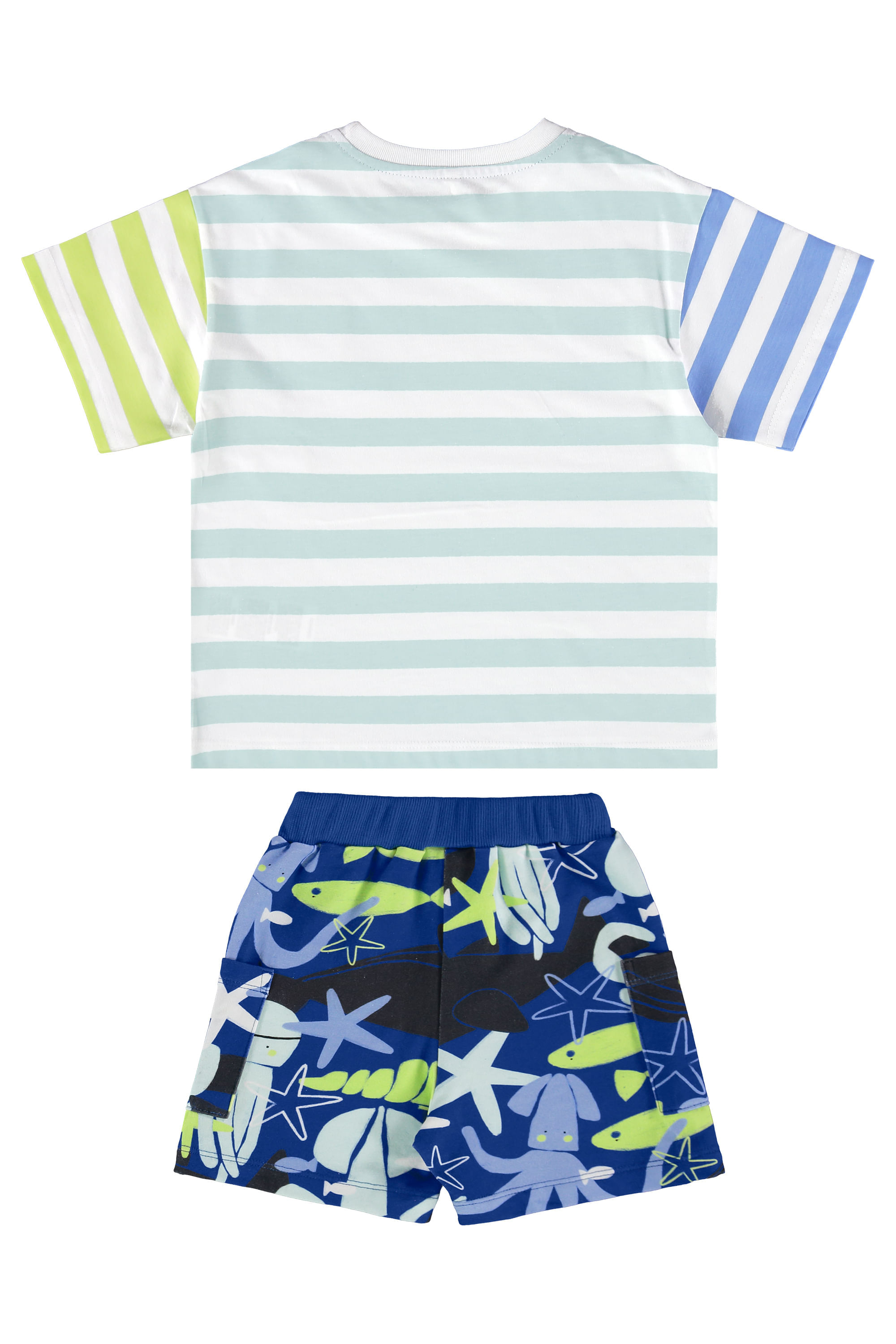 Conjunto Infantil Masculino oMar com Camiseta e Short (Branco) Três e Já - Imagem 12