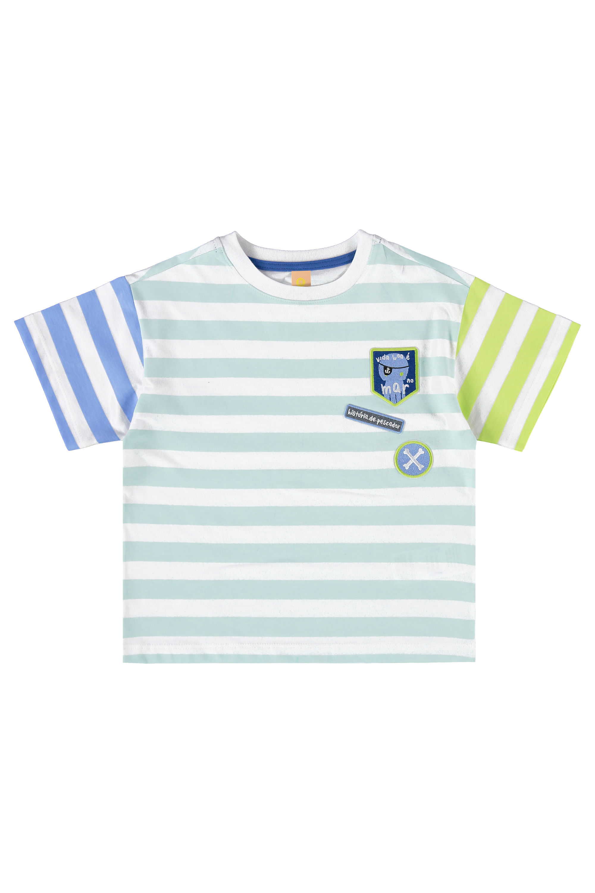 Conjunto Infantil Masculino oMar com Camiseta e Short (Branco) Três e Já - Imagem 17