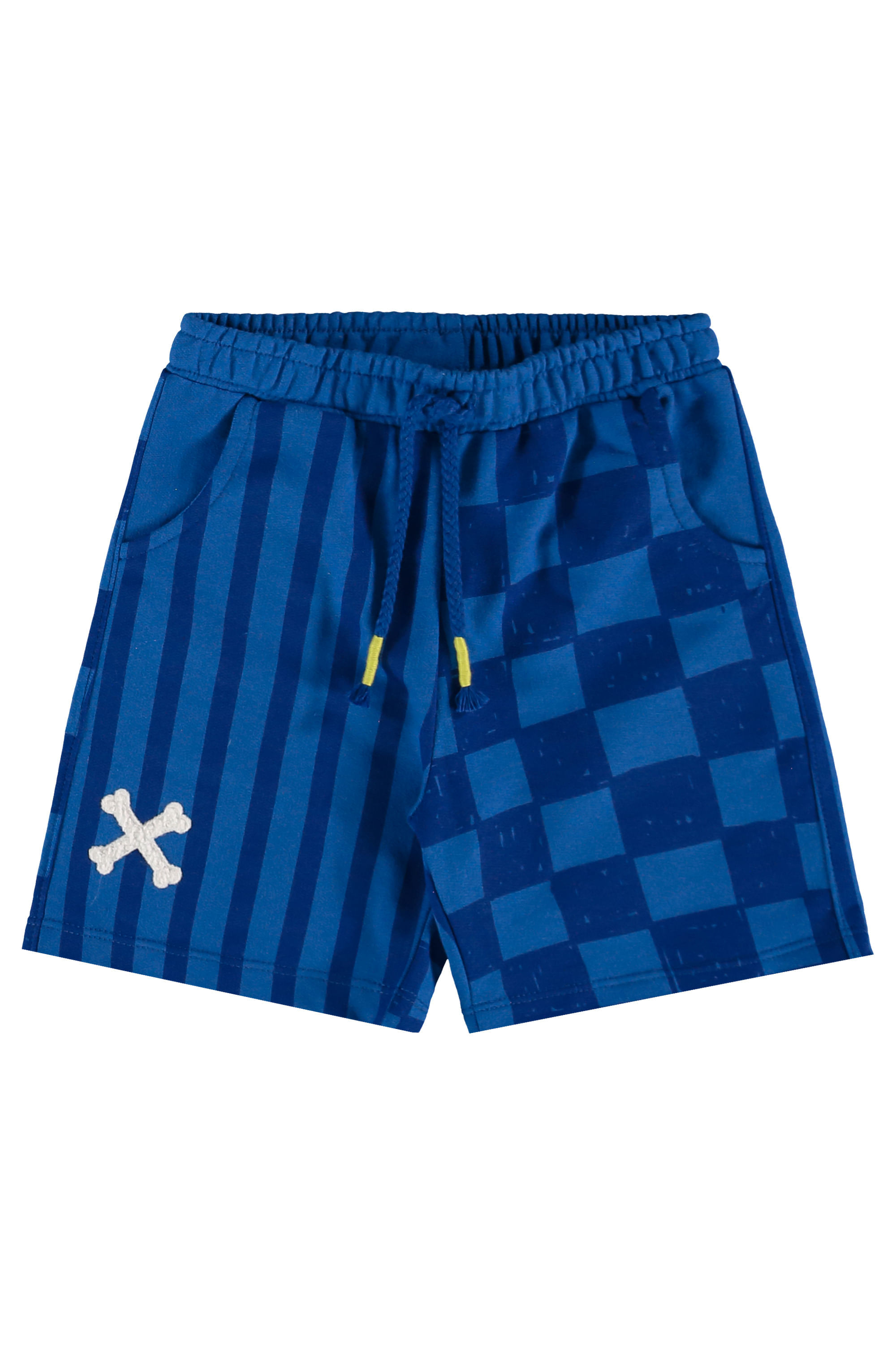 Conjunto oMar Infantil Masculino com Camiseta e Bermuda (Cinza) Três e Já - Imagem 4