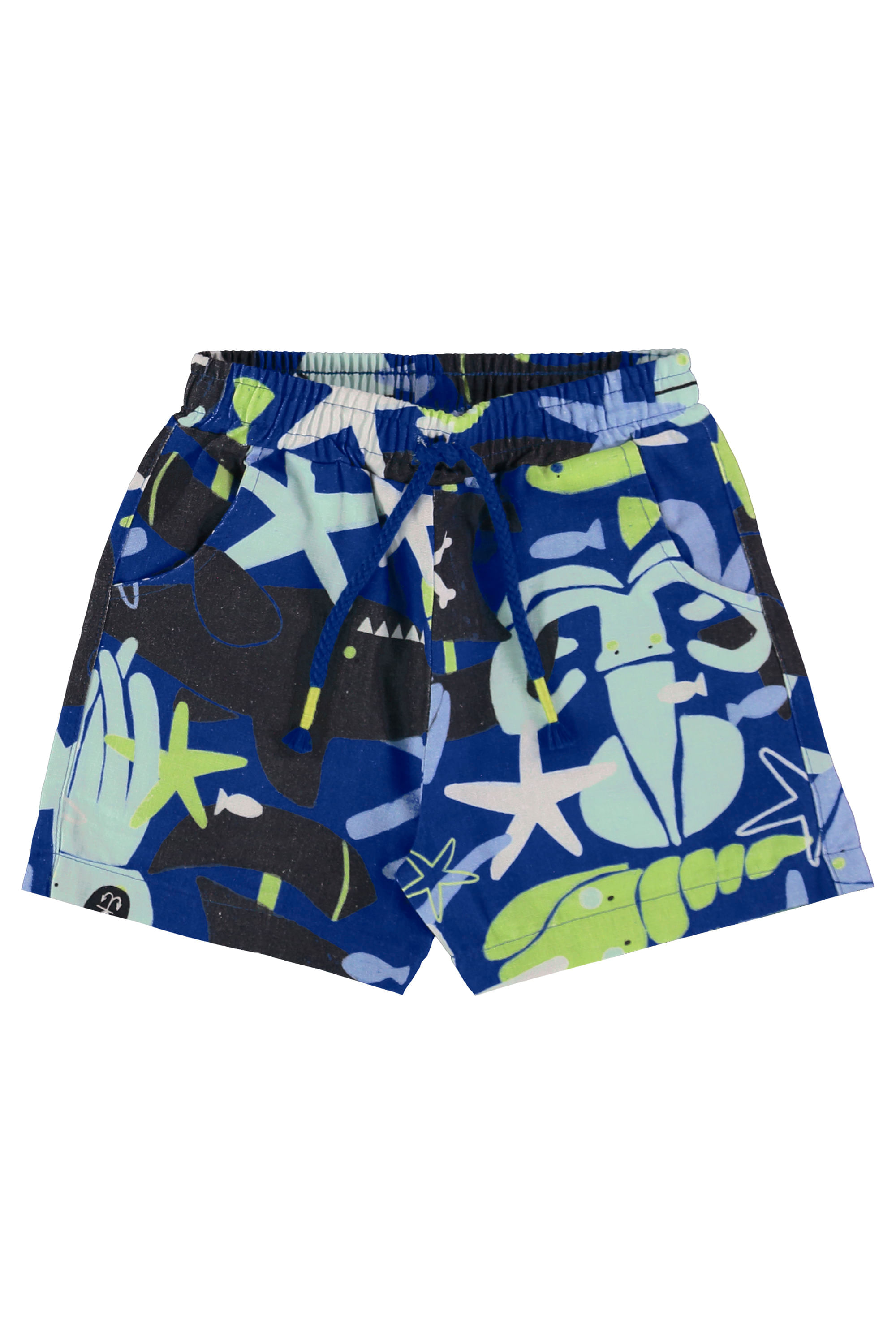 Conjunto Infantil Masculino oMar com Camisa e Short (Azul) Três e Já - Imagem 11