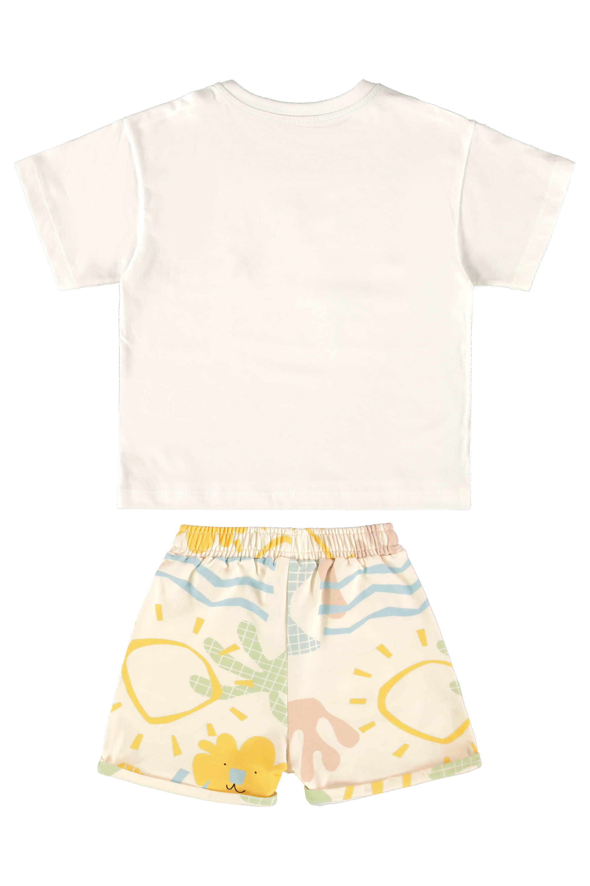 Conjunto Beiramar Infantil com Camiseta e Short (Off White) Três e Já - Imagem 40