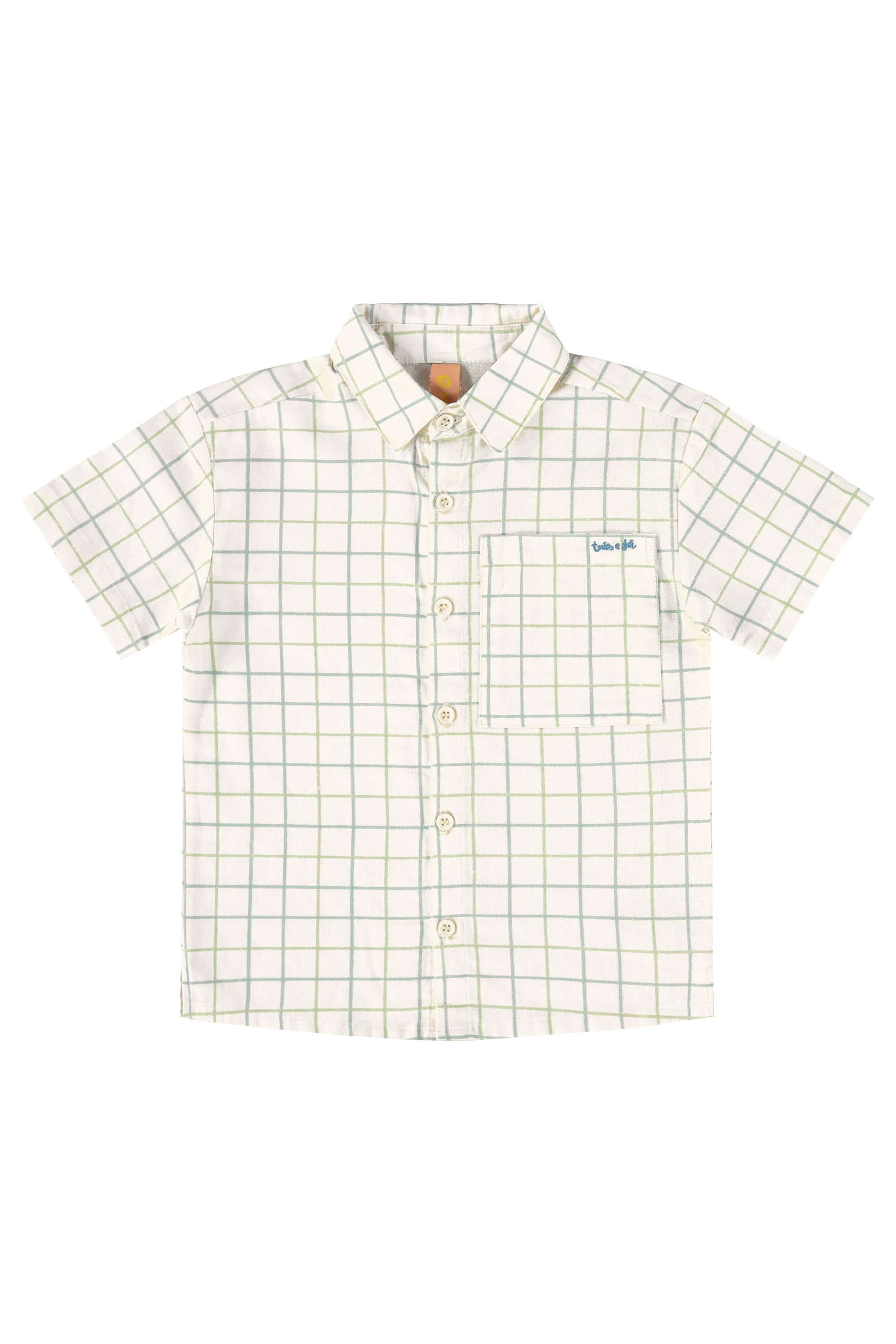 Conjunto Infantil Menino Beiramar com Camisa e Bermuda (Off White) Três e Já - Imagem 11