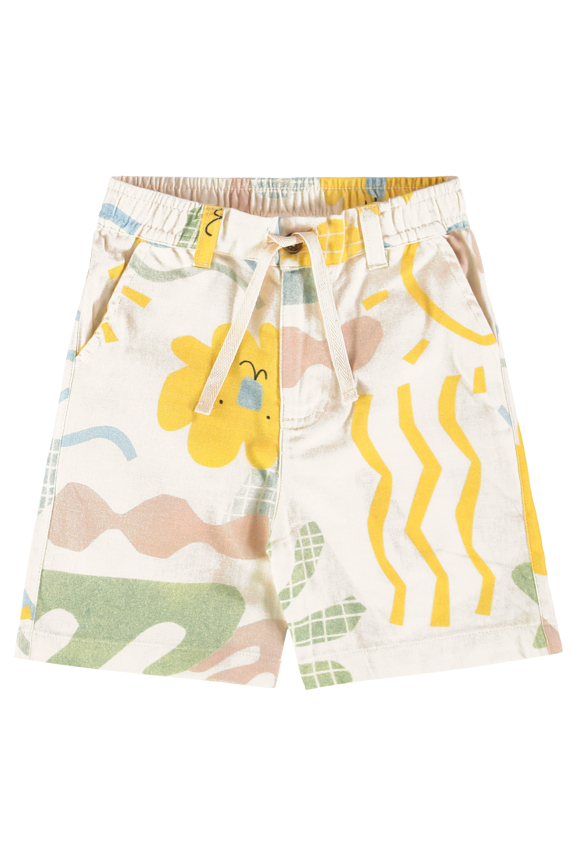 Conjunto Infantil Menino Beiramar com Camisa e Bermuda (Off White) Três e Já - Imagem 20