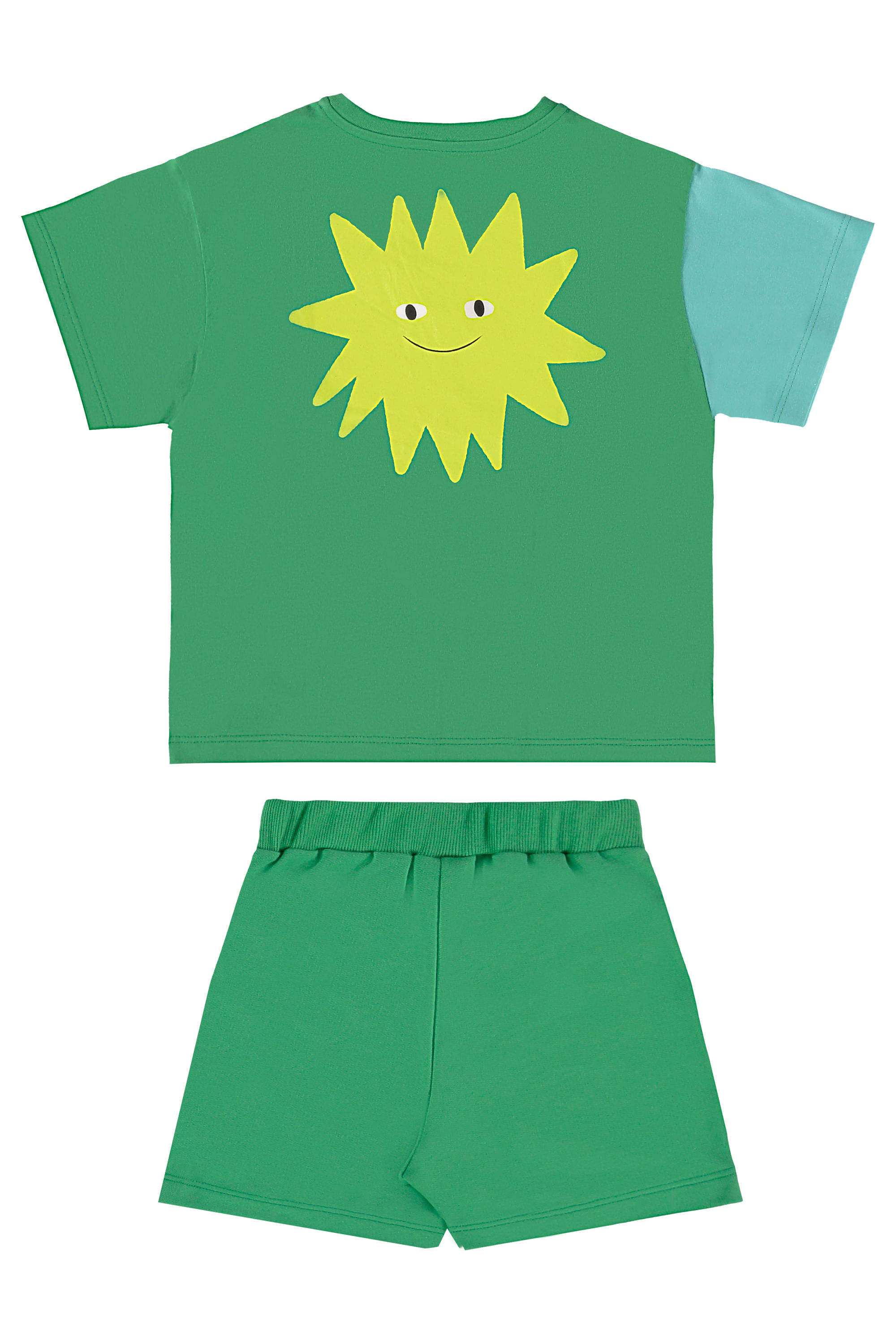 Conjunto Dino Infantil Masculino com Camiseta e Short (Verde) Três e Já - Imagem 14