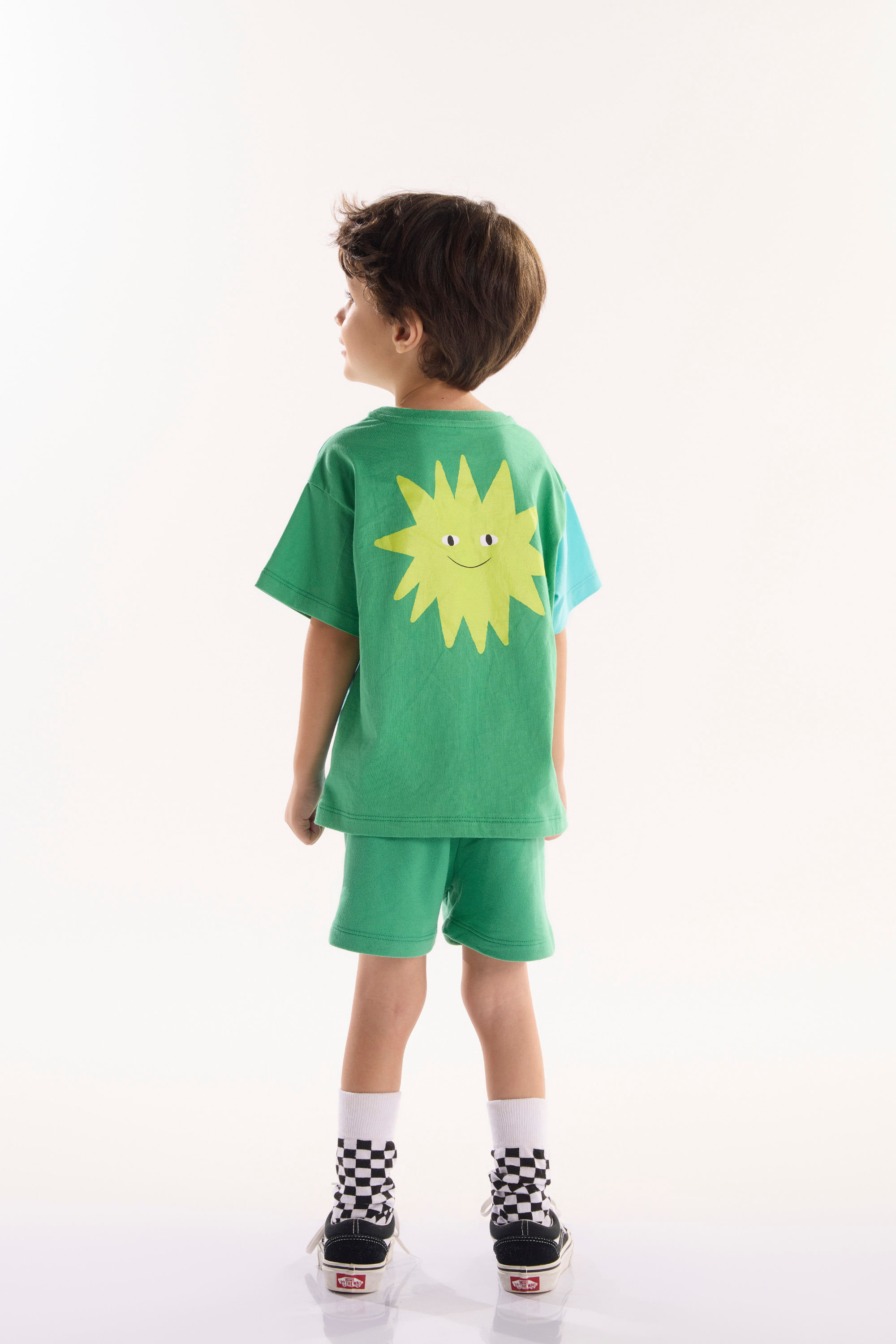 Conjunto Dino Infantil Masculino com Camiseta e Short (Verde) Três e Já - Imagem 29