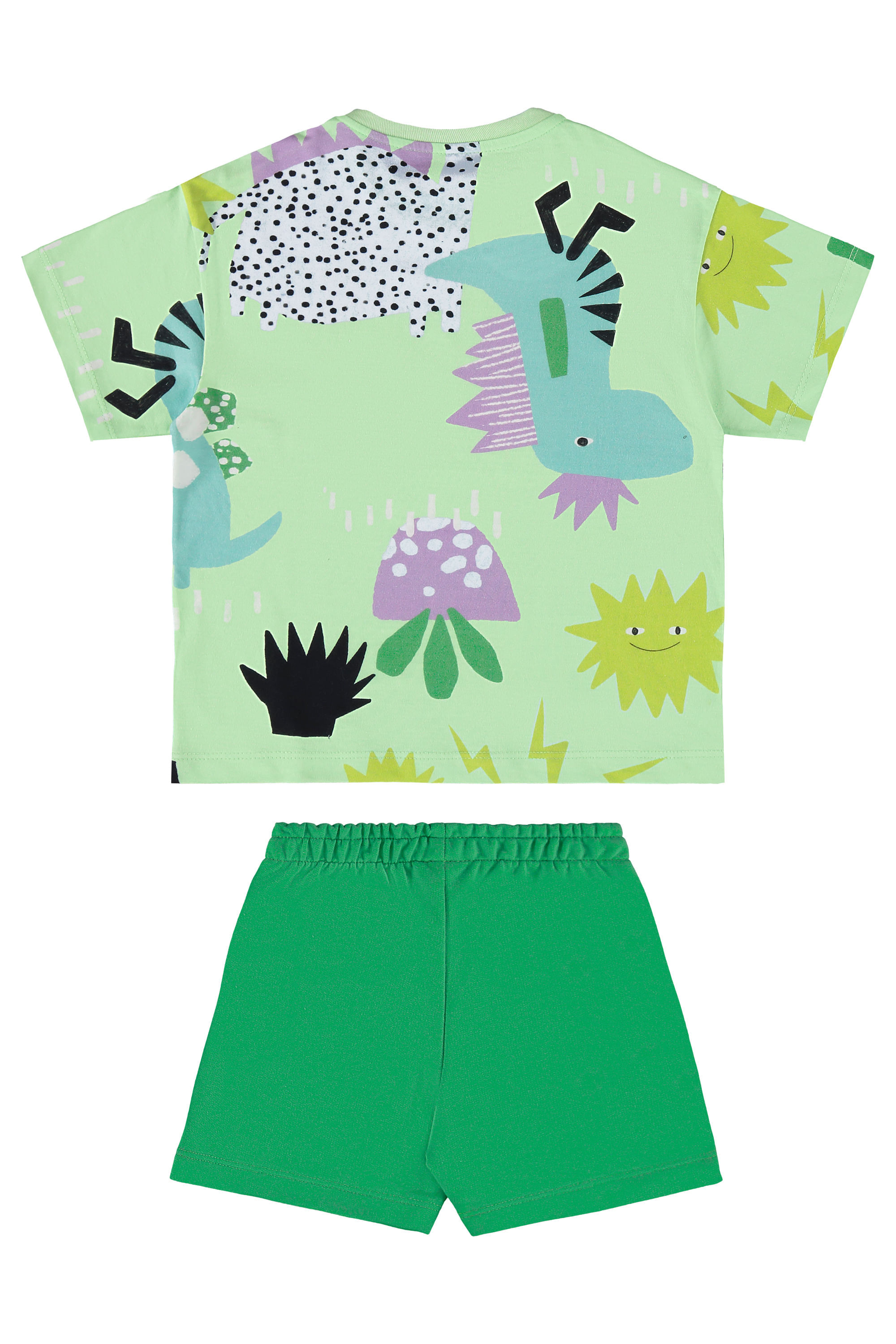 Conjunto Infantil Masculino Dino com Camiseta e Short (Verde) Três e Já - Imagem 19