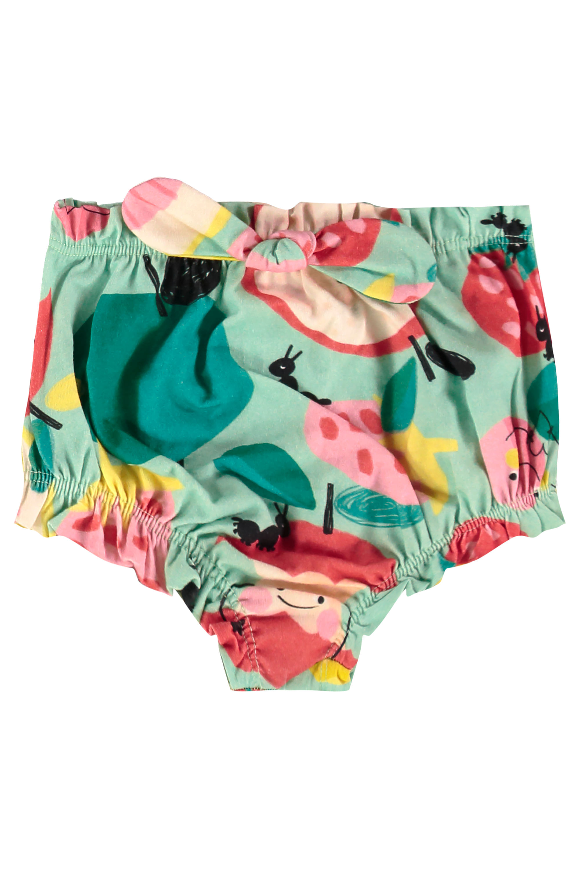 Conjunto Pomar Feliz para Bebê Menina em Meia Malha (Verde) Três e Já - Imagem 4