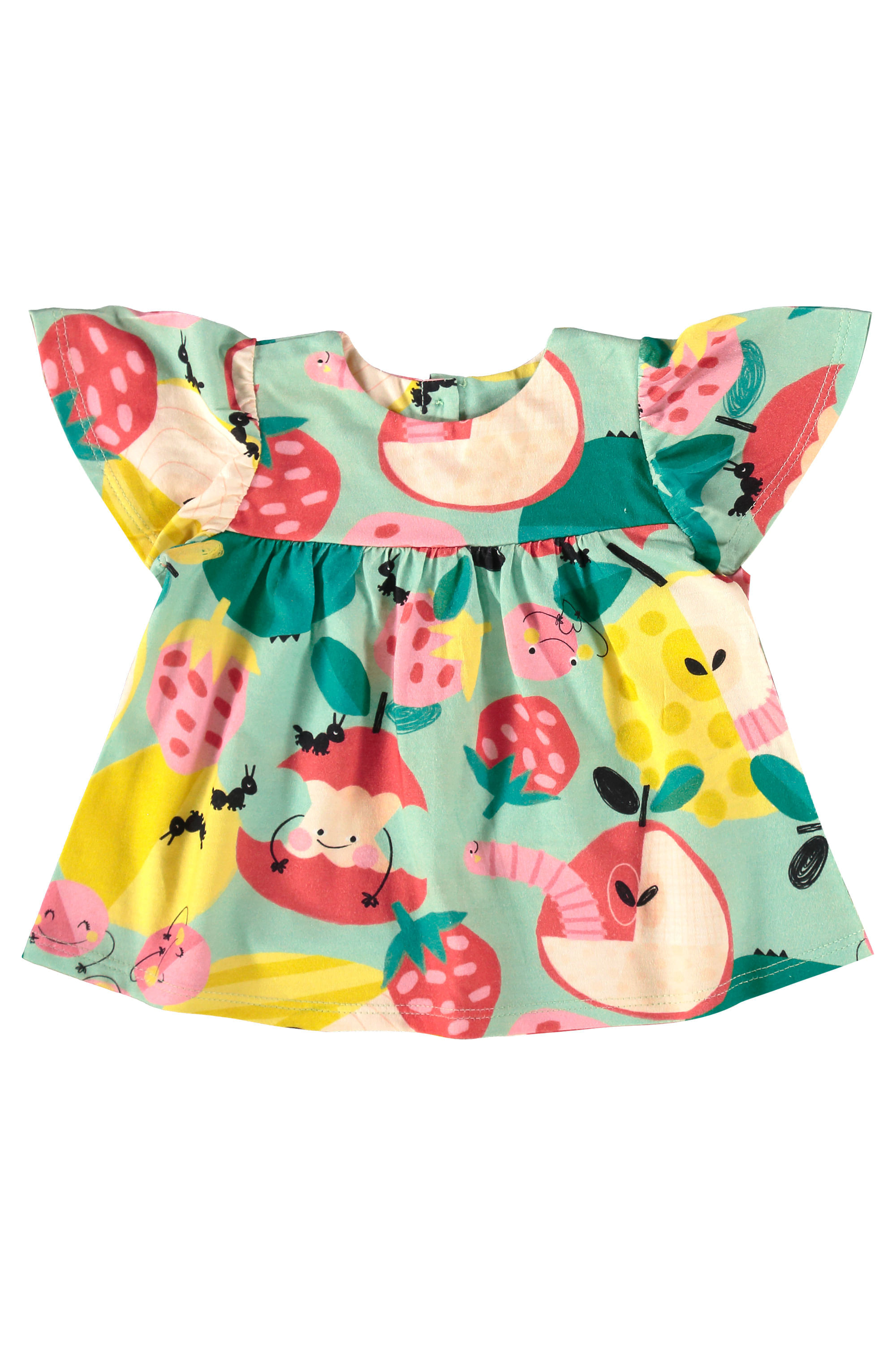 Conjunto Pomar Feliz para Bebê Menina em Meia Malha (Verde) Três e Já - Imagem 10