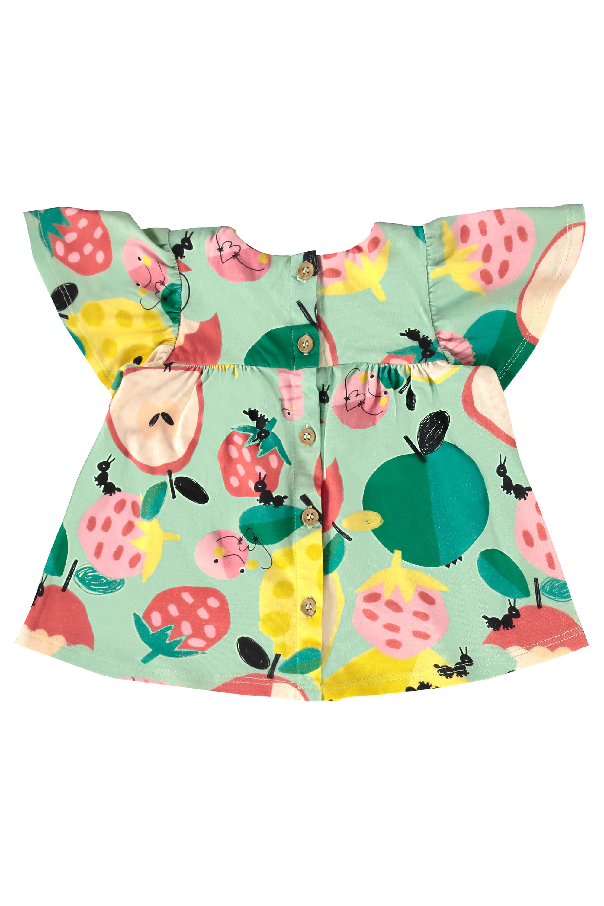 Conjunto Pomar Feliz para Bebê Menina em Meia Malha (Verde) Três e Já - Imagem 27