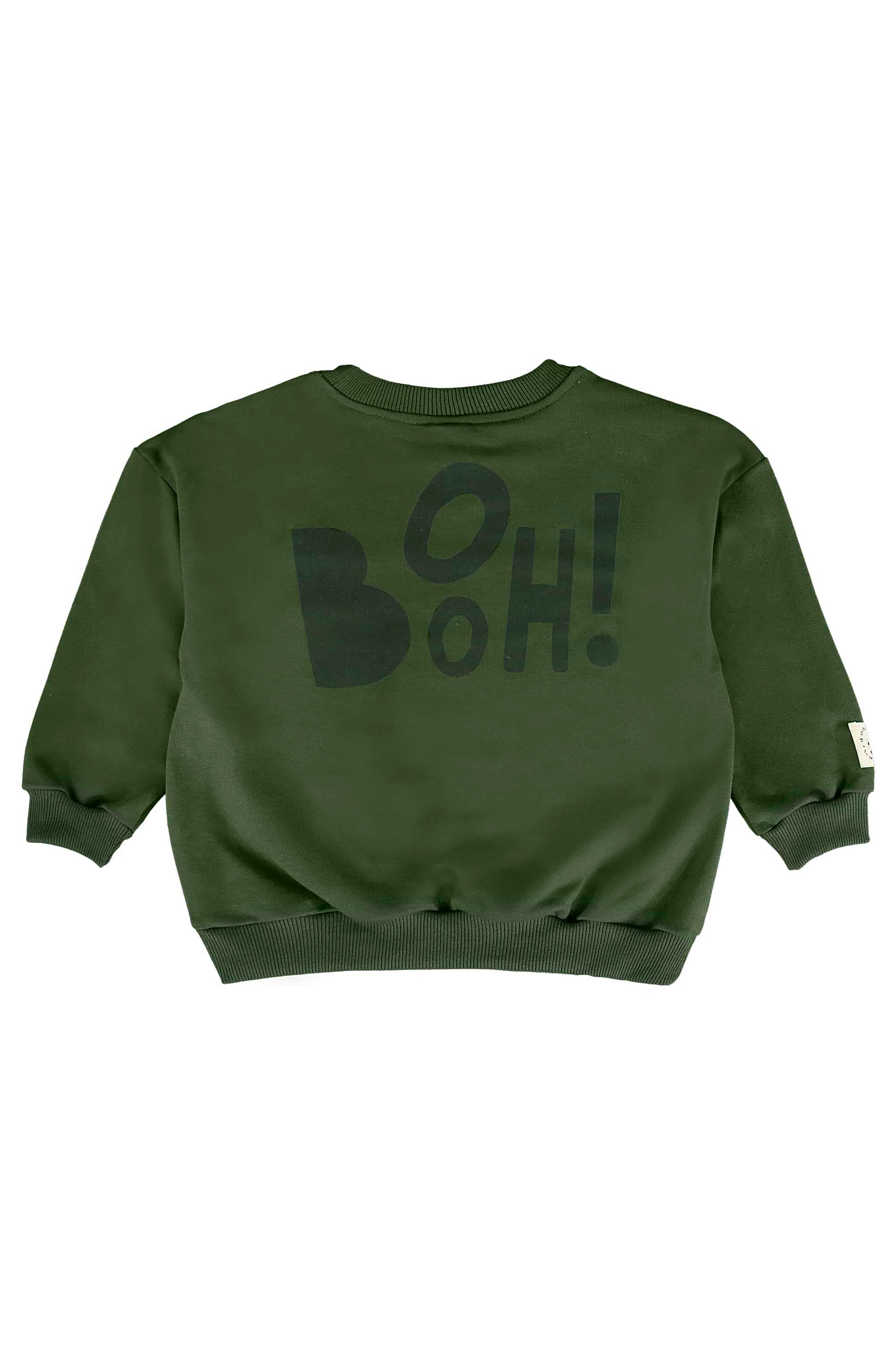 Conjunto Infantil Masculino com Blusão e Bermuda de Monstrinho (Verde) Três e Já - Imagem 47