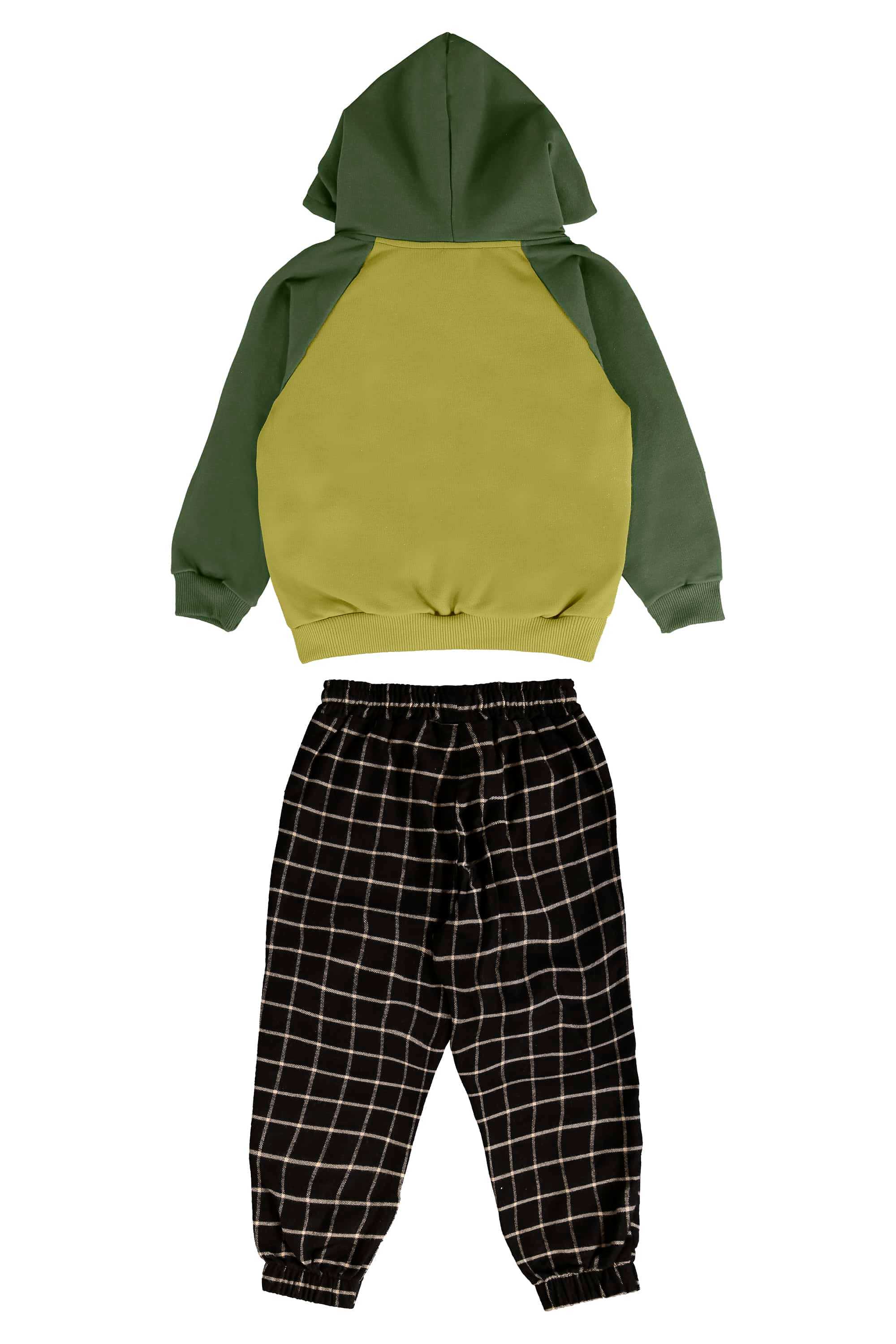 Conjunto Infantil Masculino com Blusão e Calça de Monstrinho (Verde) Três e Já - Imagem 22